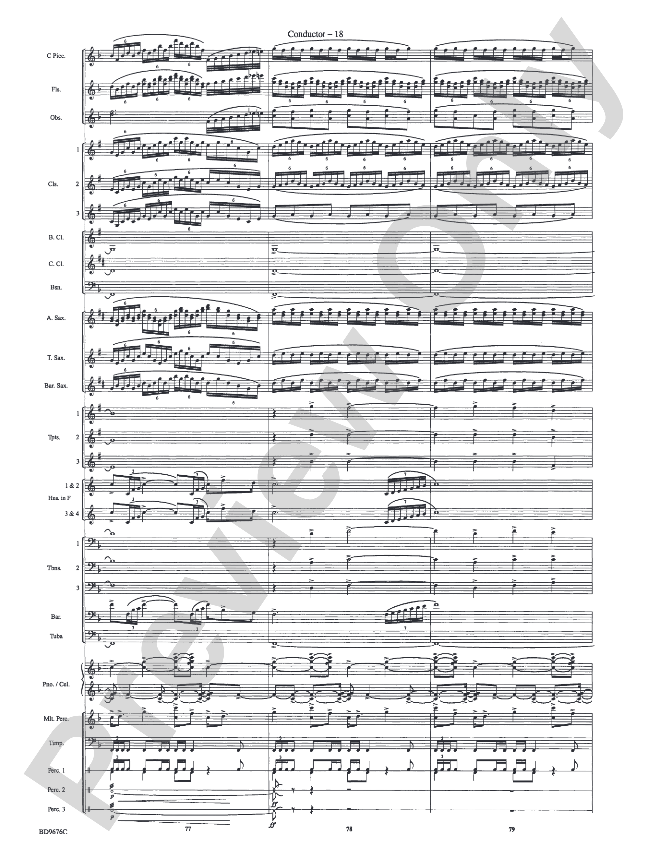 Paradiso: Concert Band Conductor Score & Parts