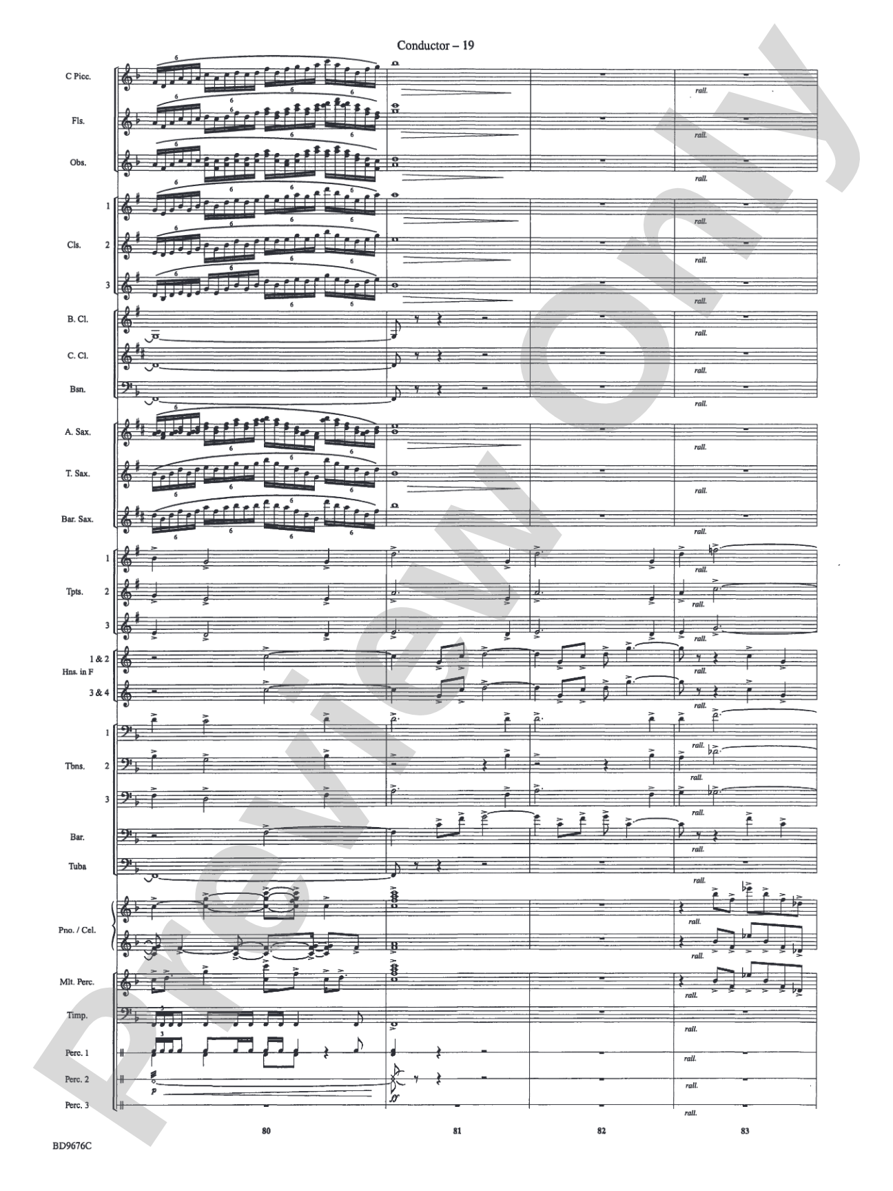 Paradiso: Concert Band Conductor Score & Parts