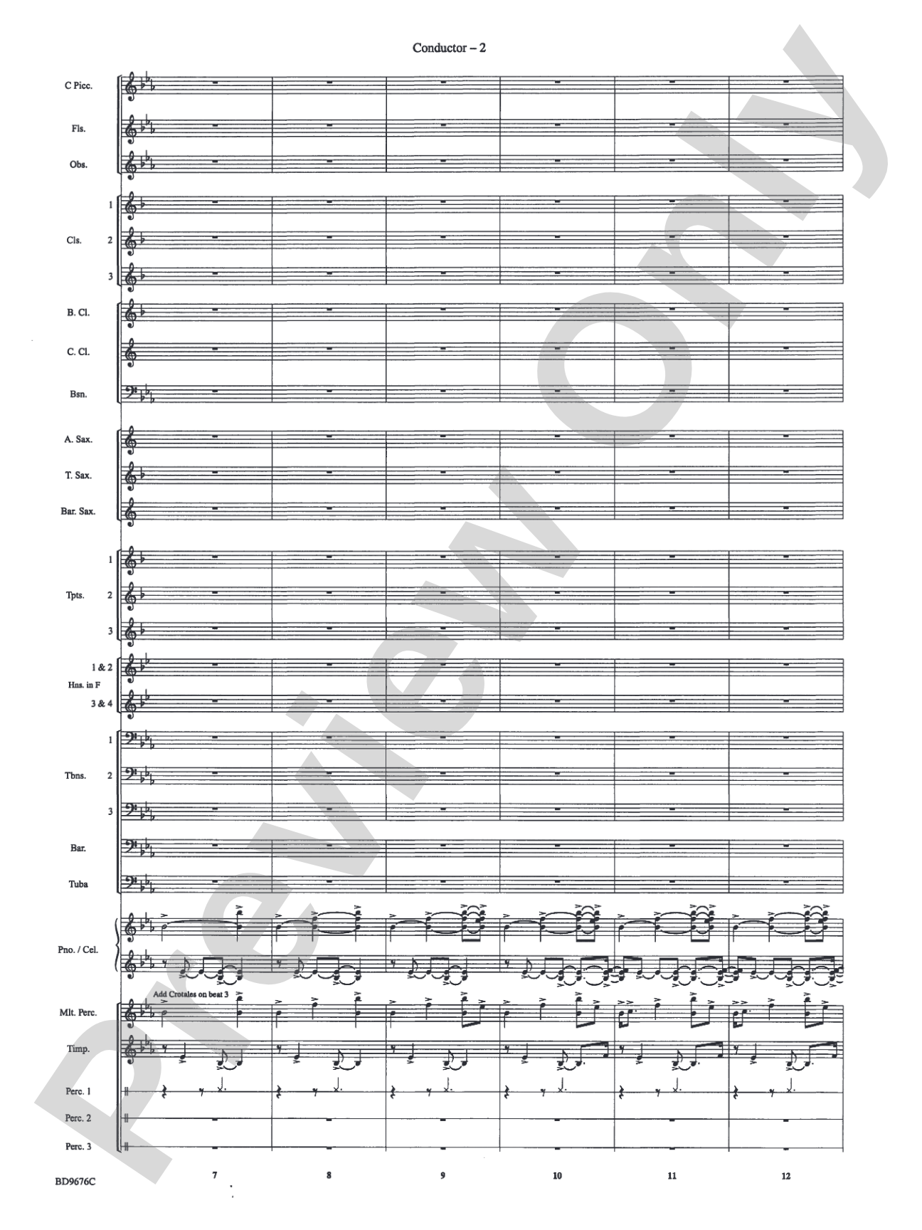 Paradiso: Concert Band Conductor Score & Parts