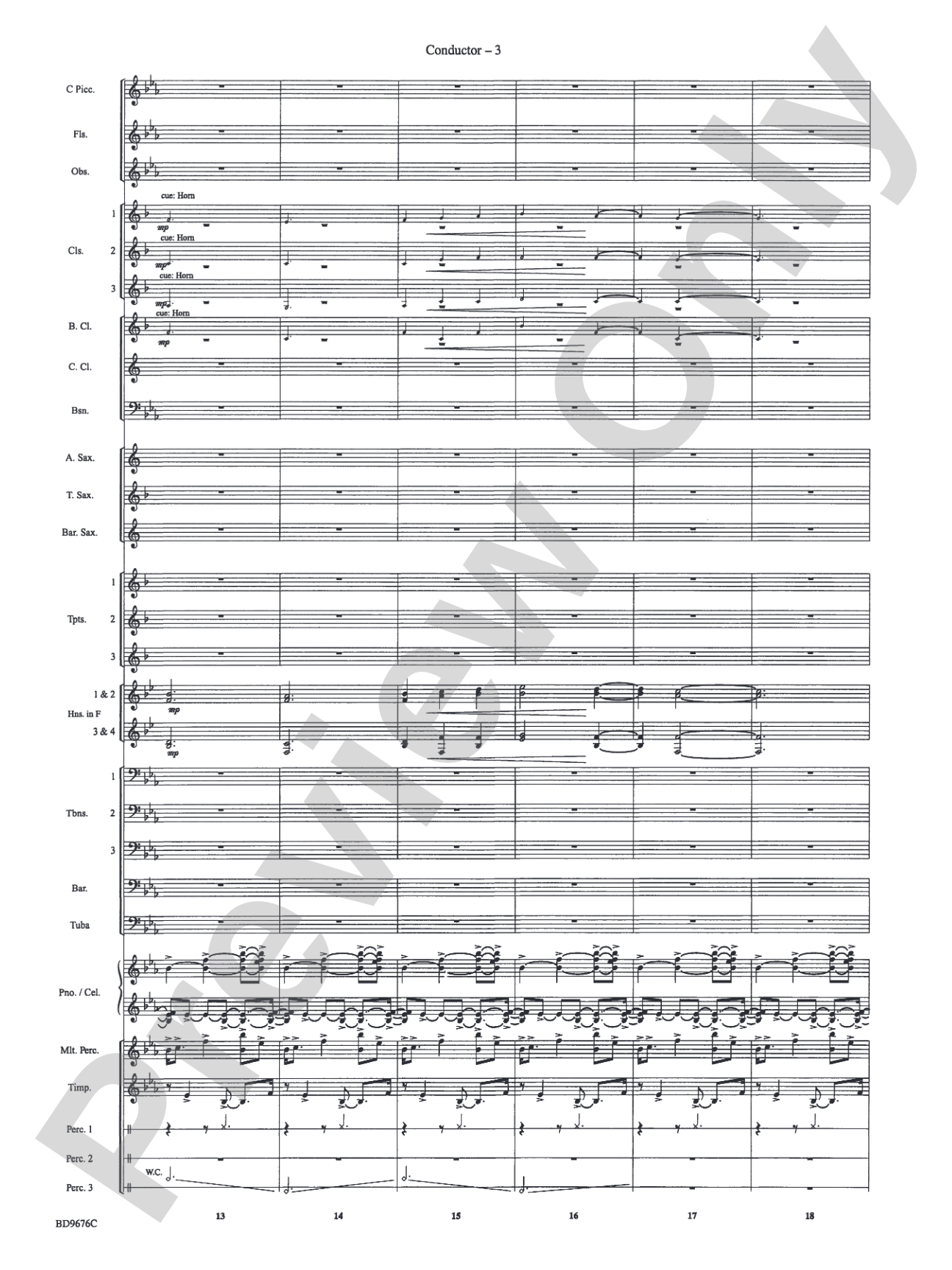 Paradiso: Concert Band Conductor Score & Parts