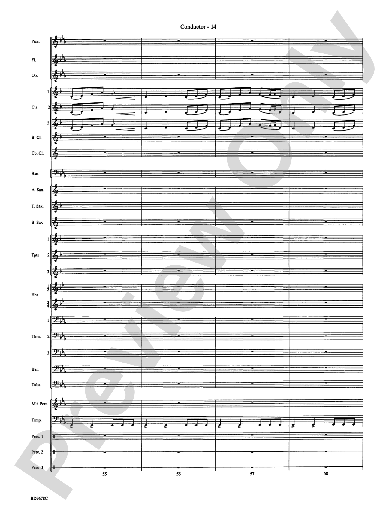Through the Vulcan's Eye: Concert Band Conductor Score & Parts