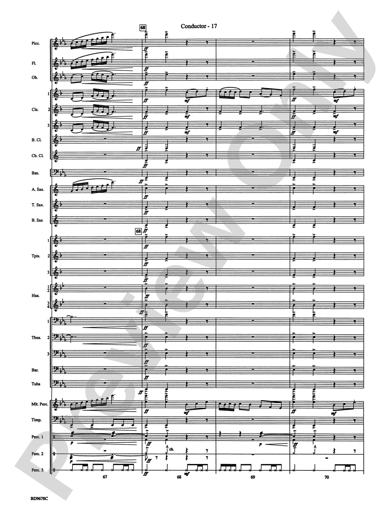 Through the Vulcan's Eye: Concert Band Conductor Score & Parts