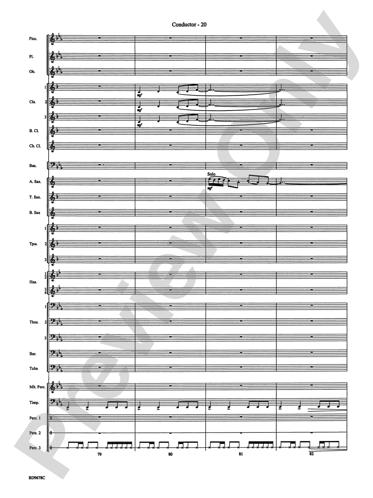 Through the Vulcan's Eye: Concert Band Conductor Score & Parts