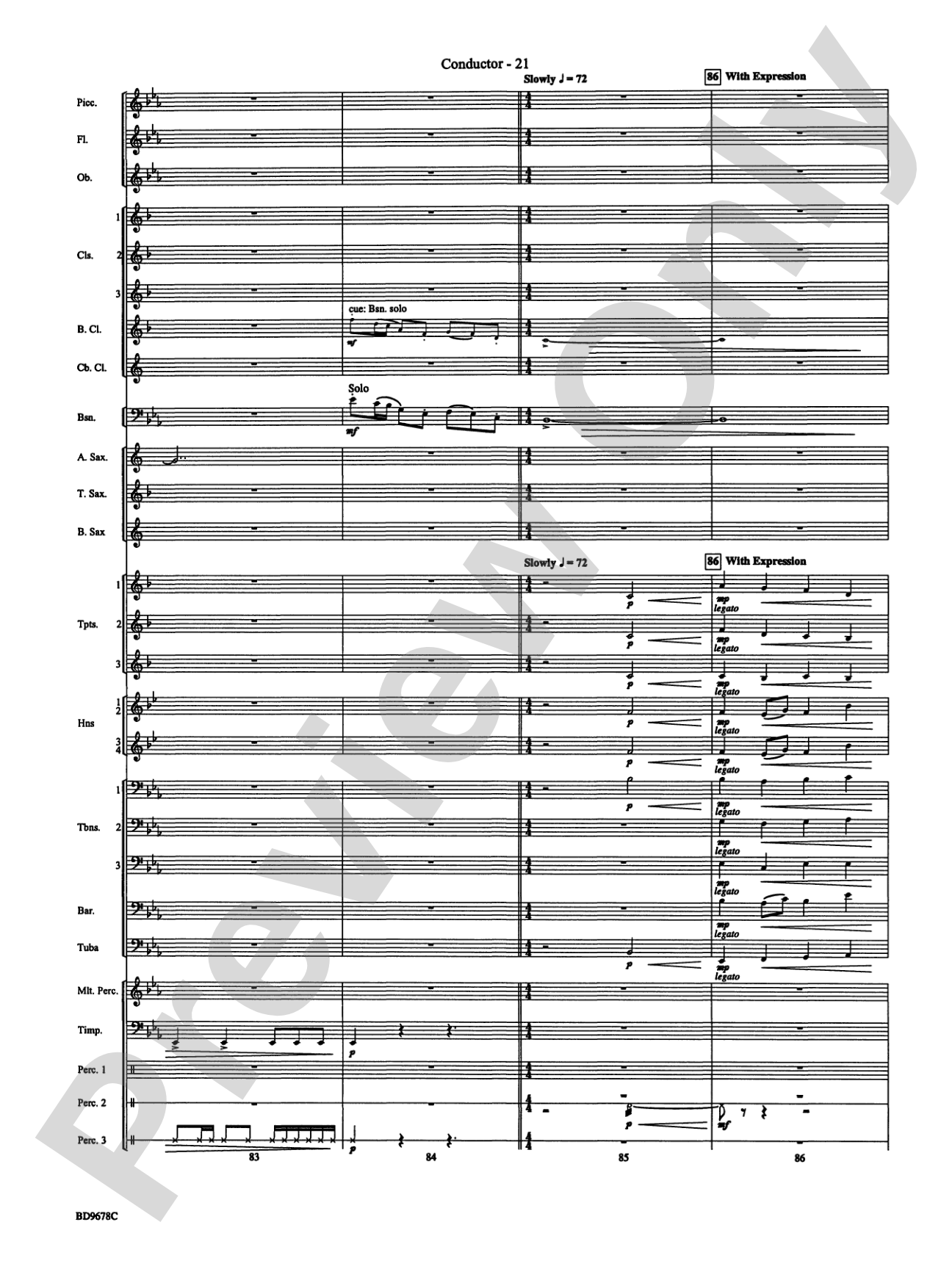 Through the Vulcan's Eye: Concert Band Conductor Score & Parts