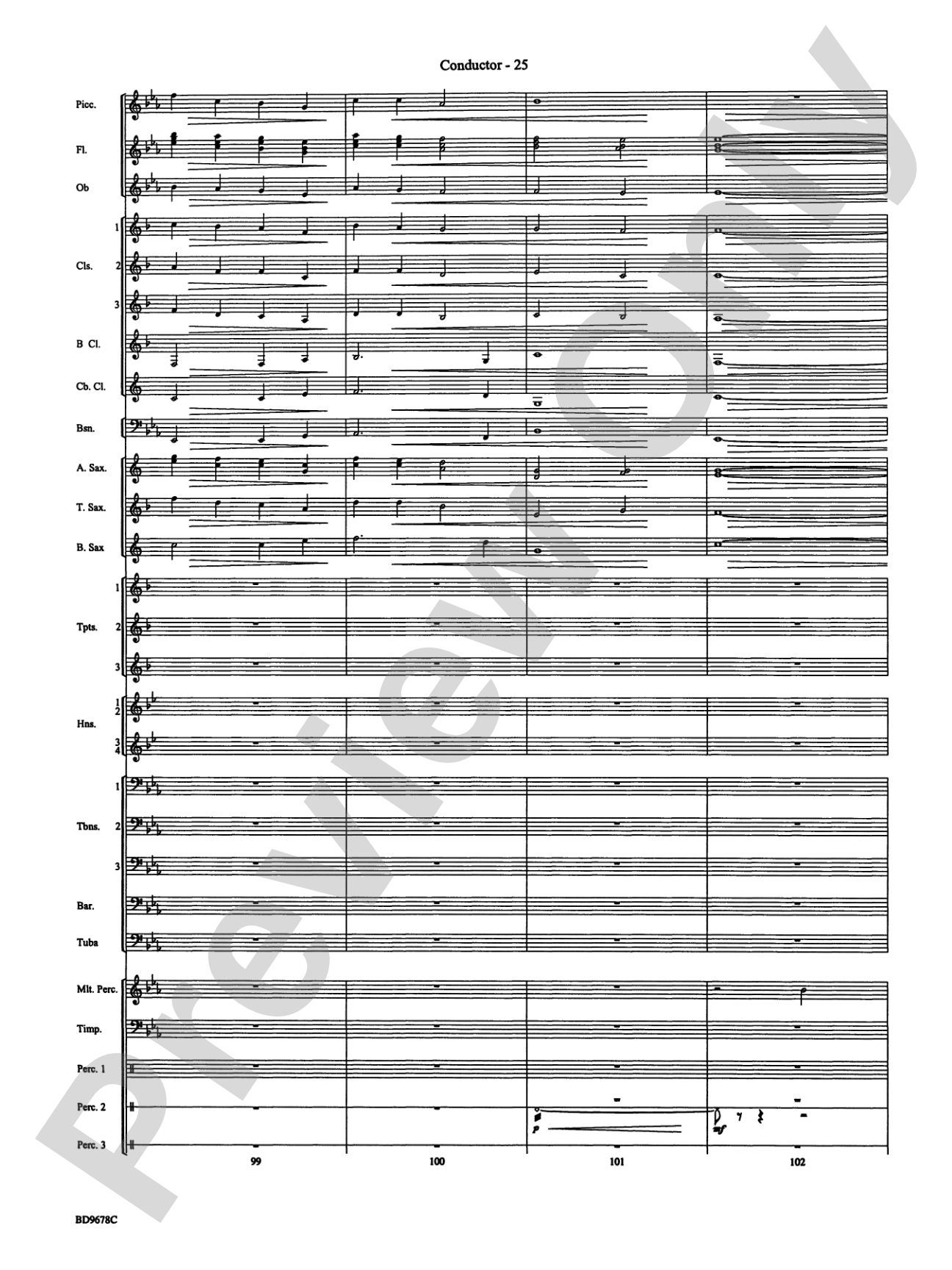 Through the Vulcan's Eye: Concert Band Conductor Score & Parts