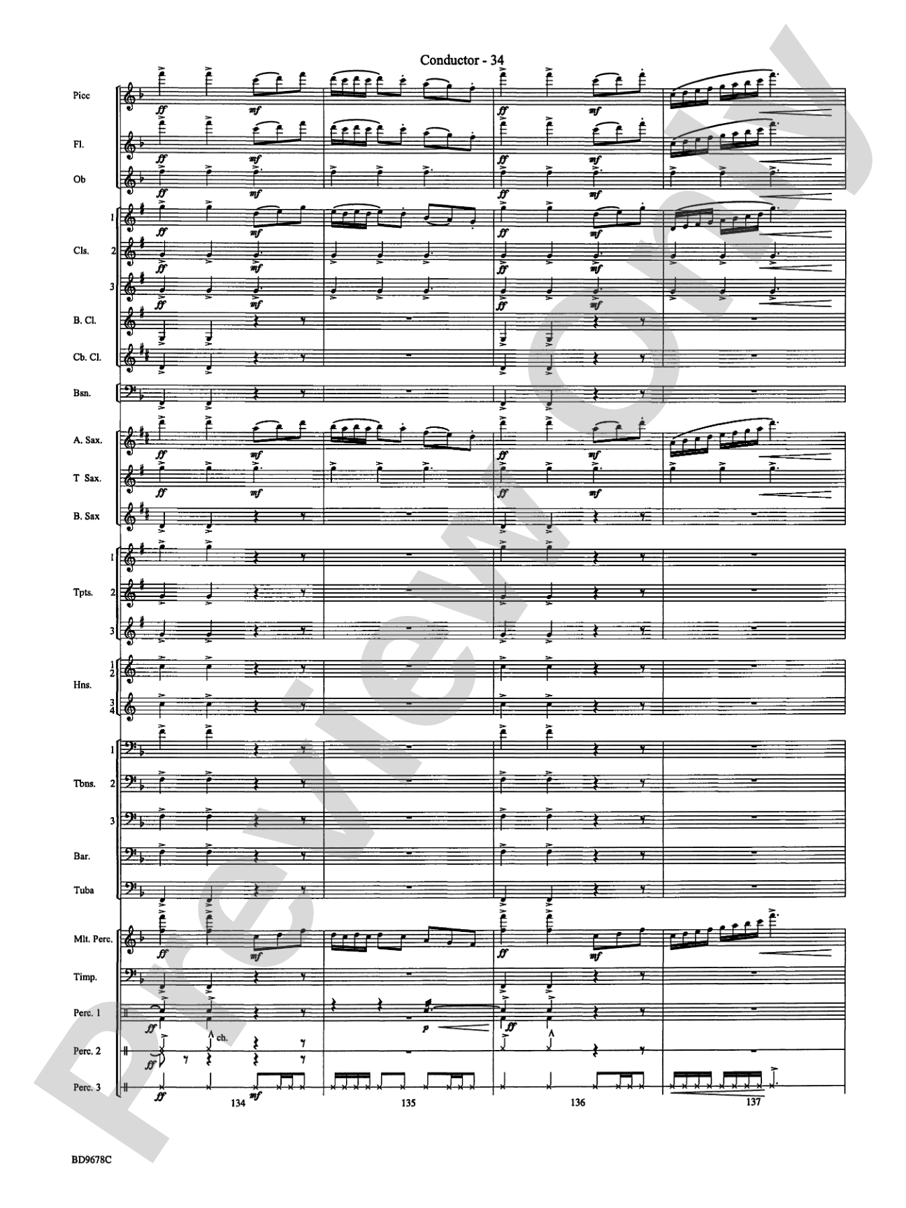 Through the Vulcan's Eye: Concert Band Conductor Score & Parts