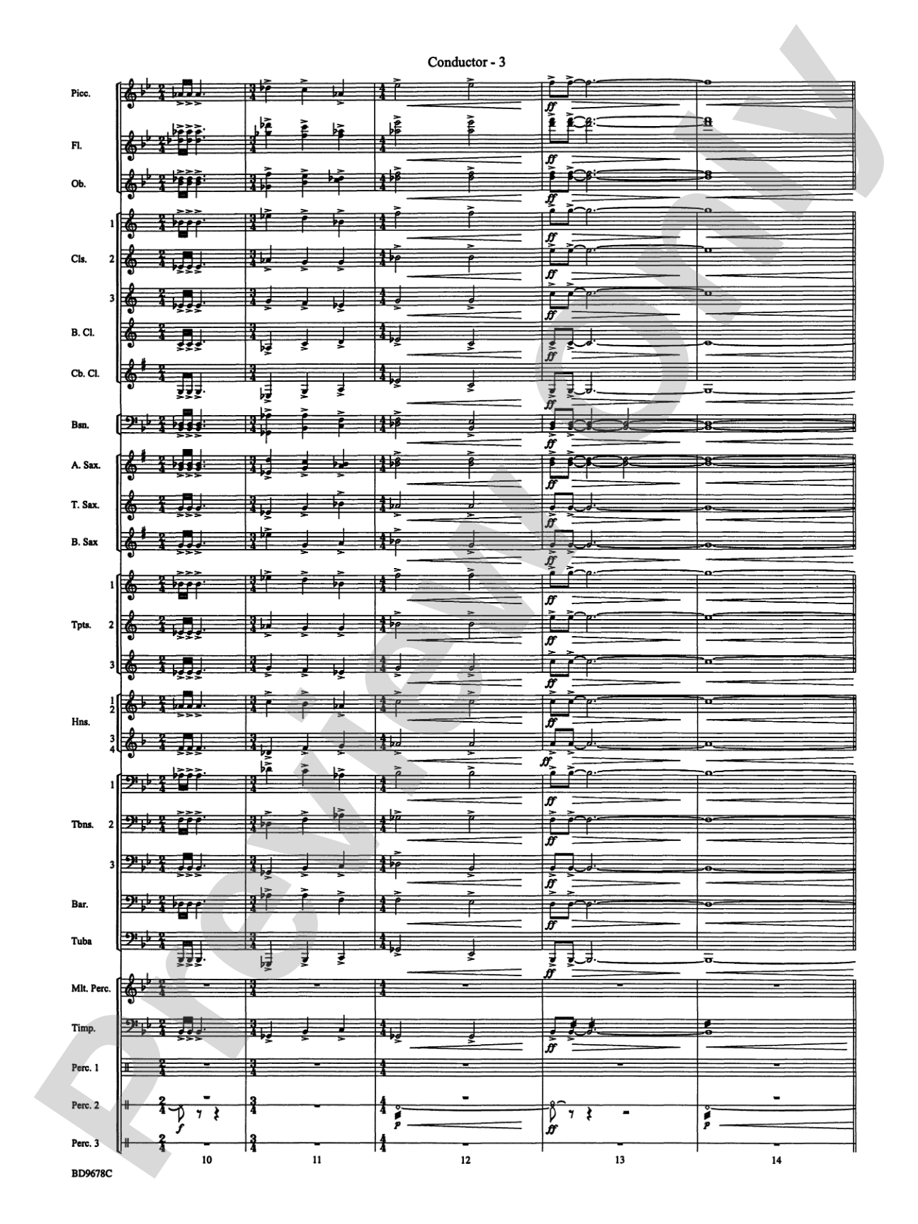 Through the Vulcan's Eye: Concert Band Conductor Score & Parts