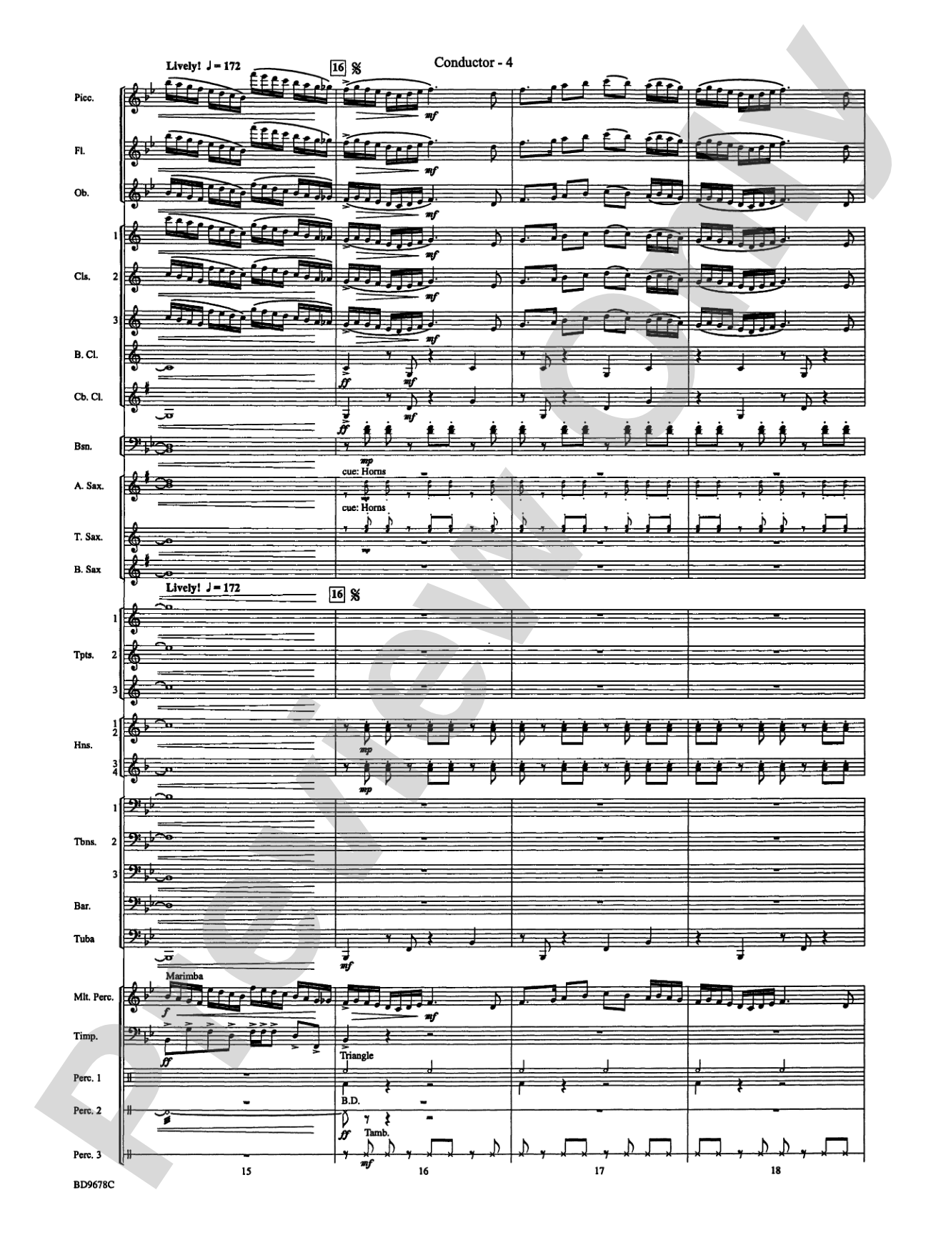 Through the Vulcan's Eye: Concert Band Conductor Score & Parts