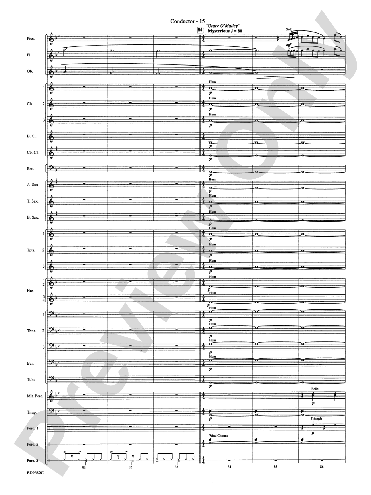 Ireland: Of Legend and Lore: Concert Band Conductor Score & Parts