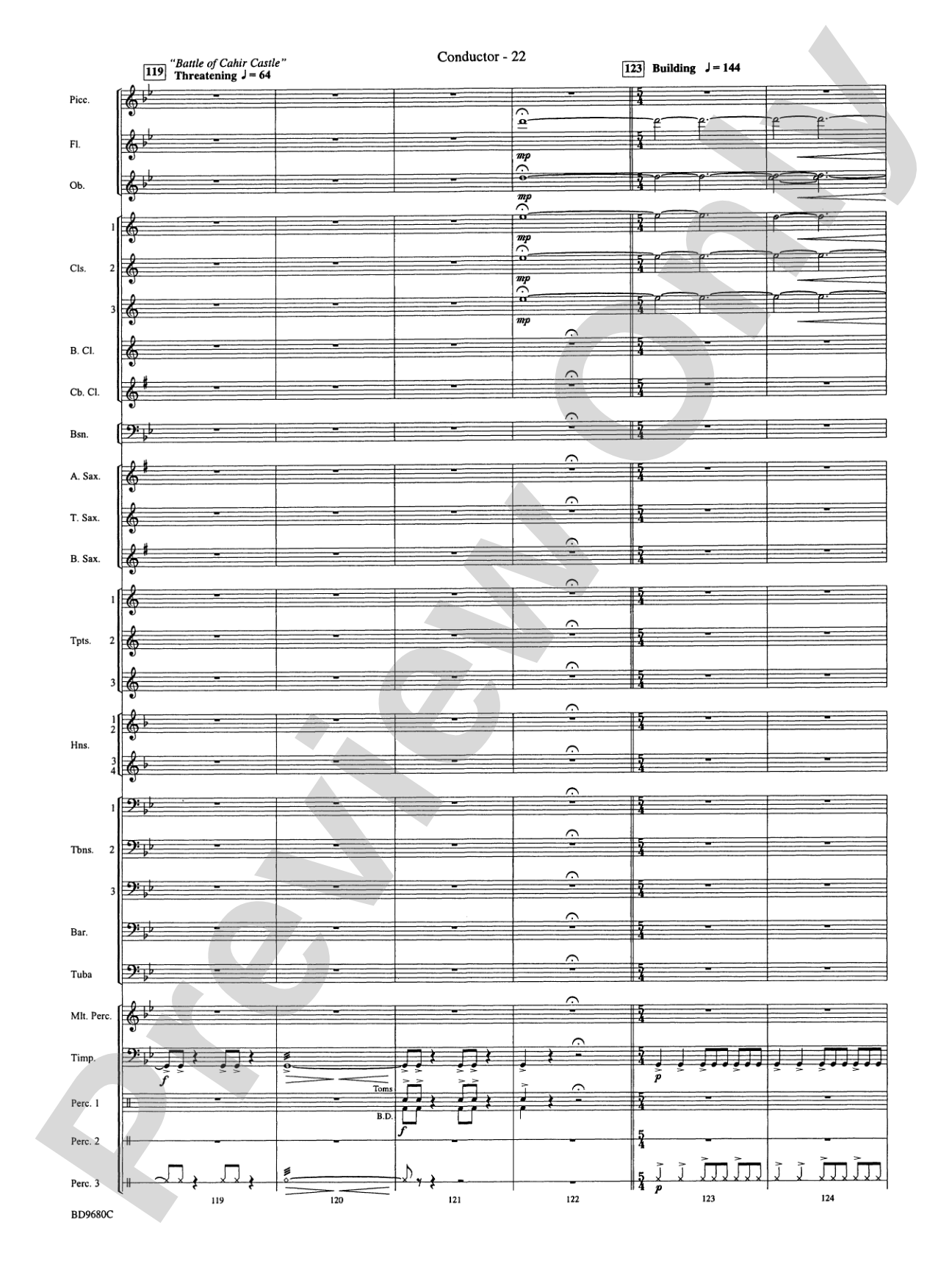 Ireland: Of Legend and Lore: Concert Band Conductor Score & Parts