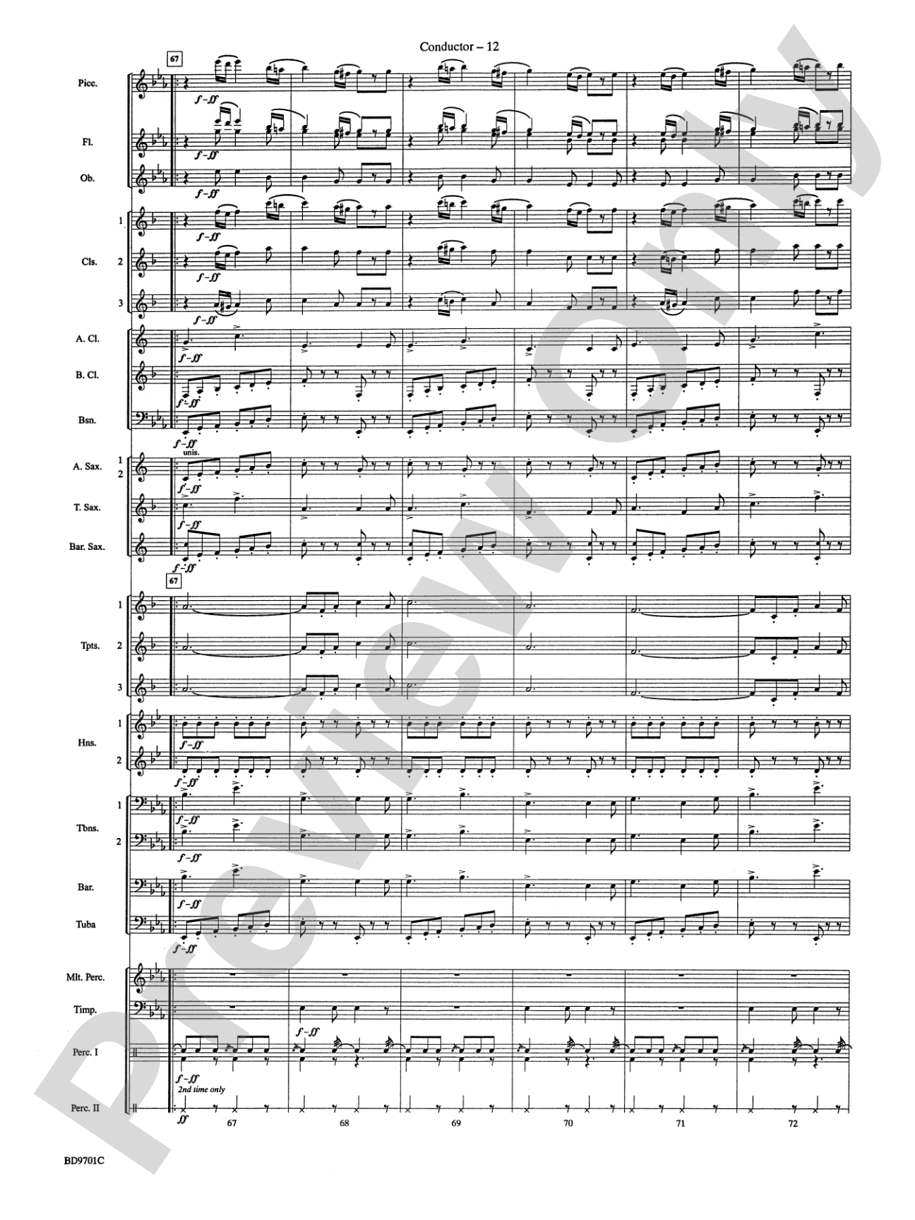Semper Fidelis: Concert Band Conductor Score & Parts