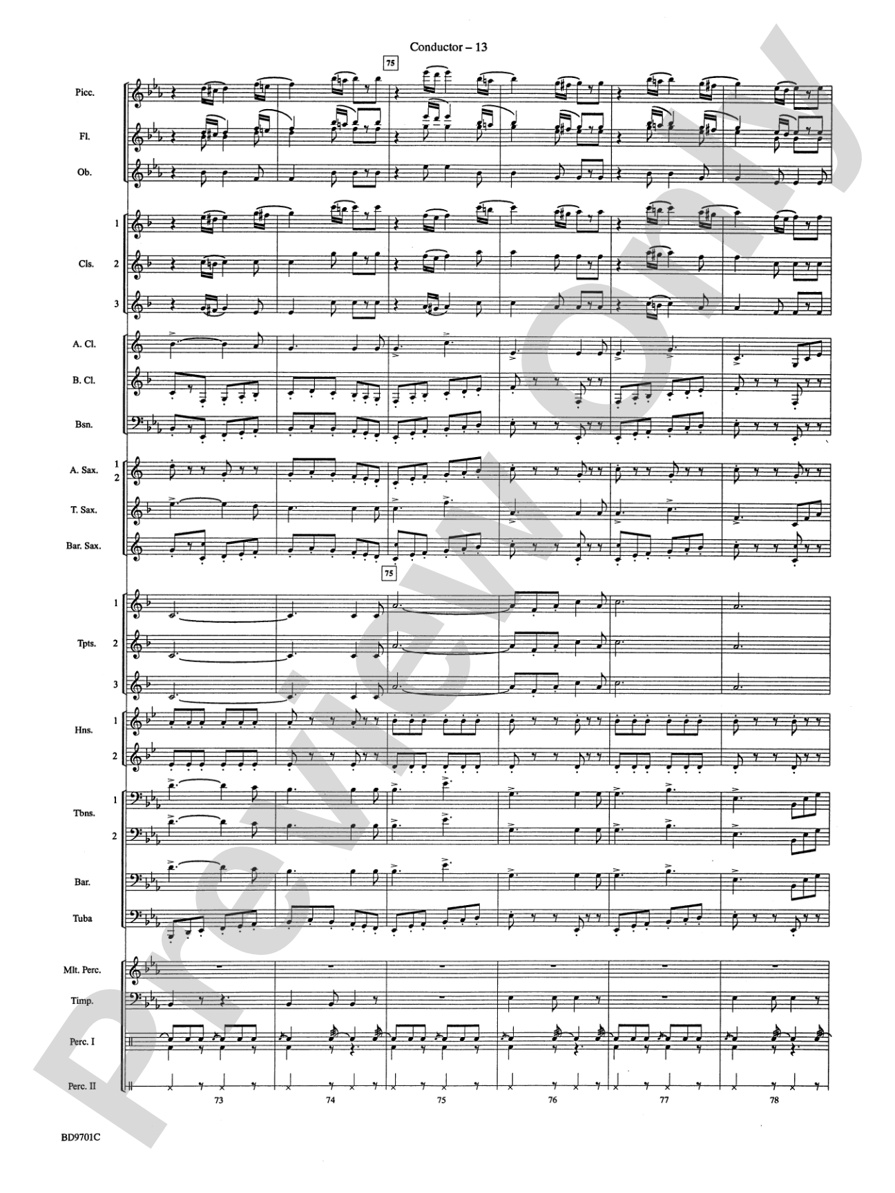 Semper Fidelis: Concert Band Conductor Score & Parts