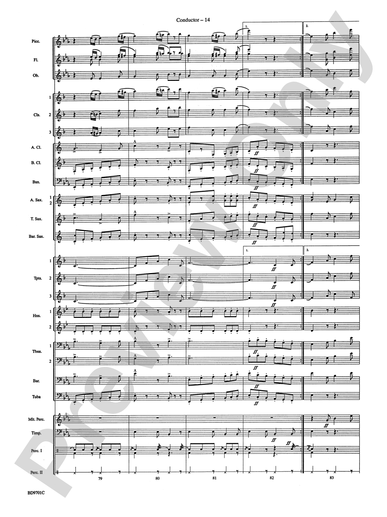 Semper Fidelis: Concert Band Conductor Score & Parts