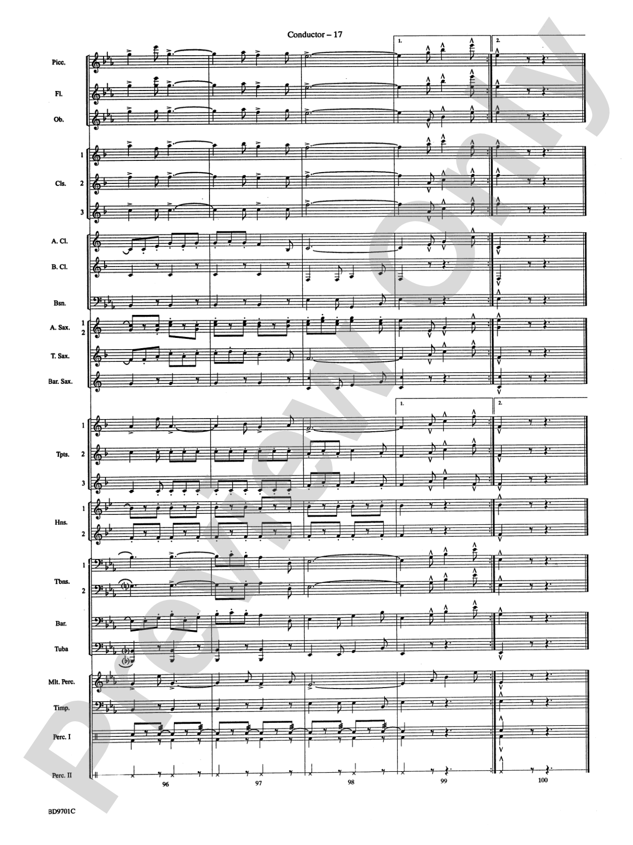 Semper Fidelis: Concert Band Conductor Score & Parts