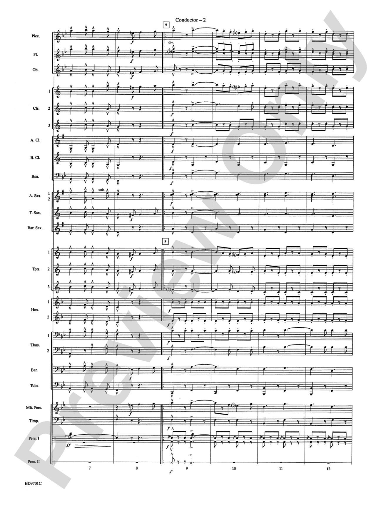 Semper Fidelis: Concert Band Conductor Score & Parts