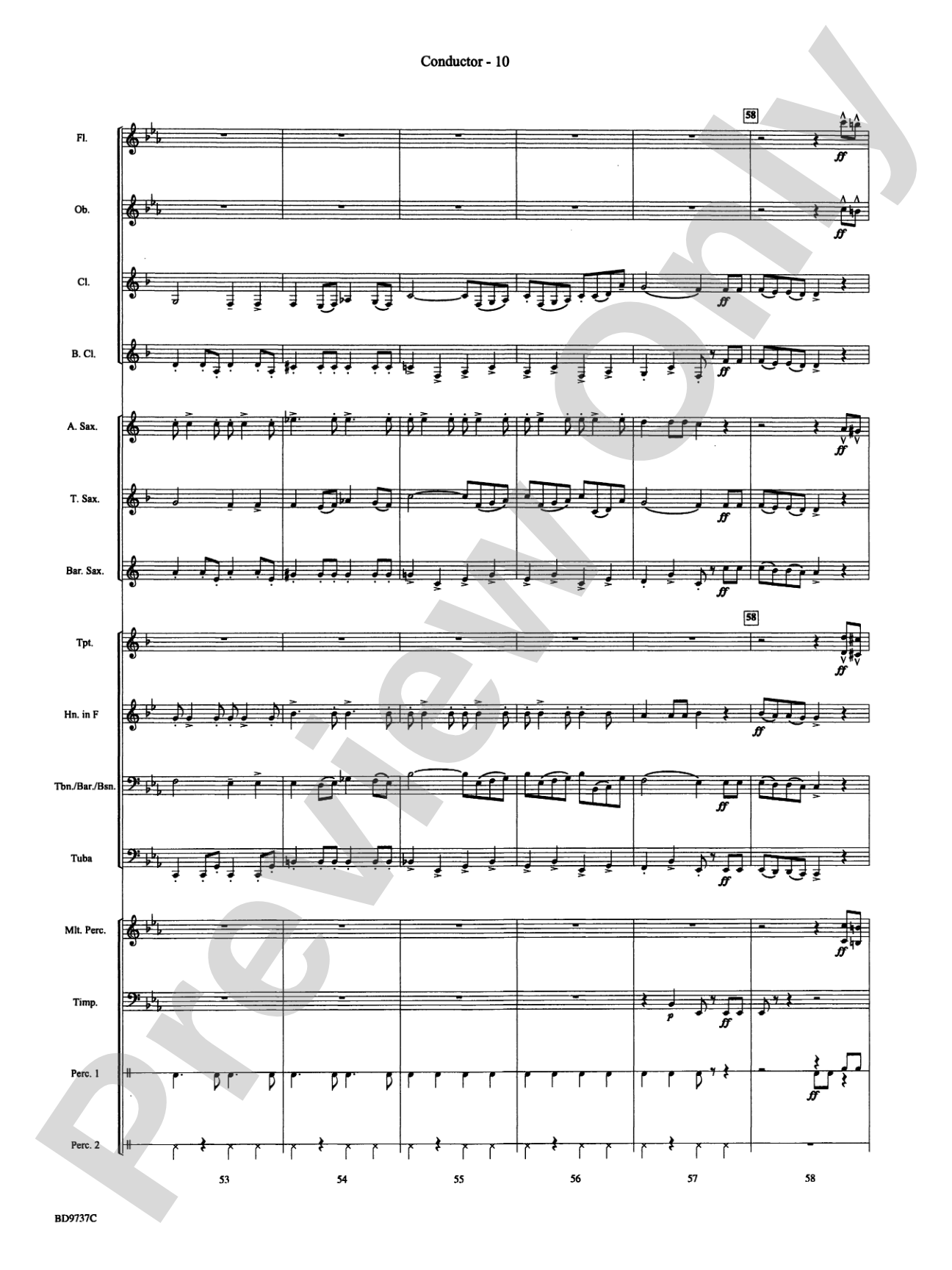 Sousa - The March King: Concert Band Conductor Score & Parts