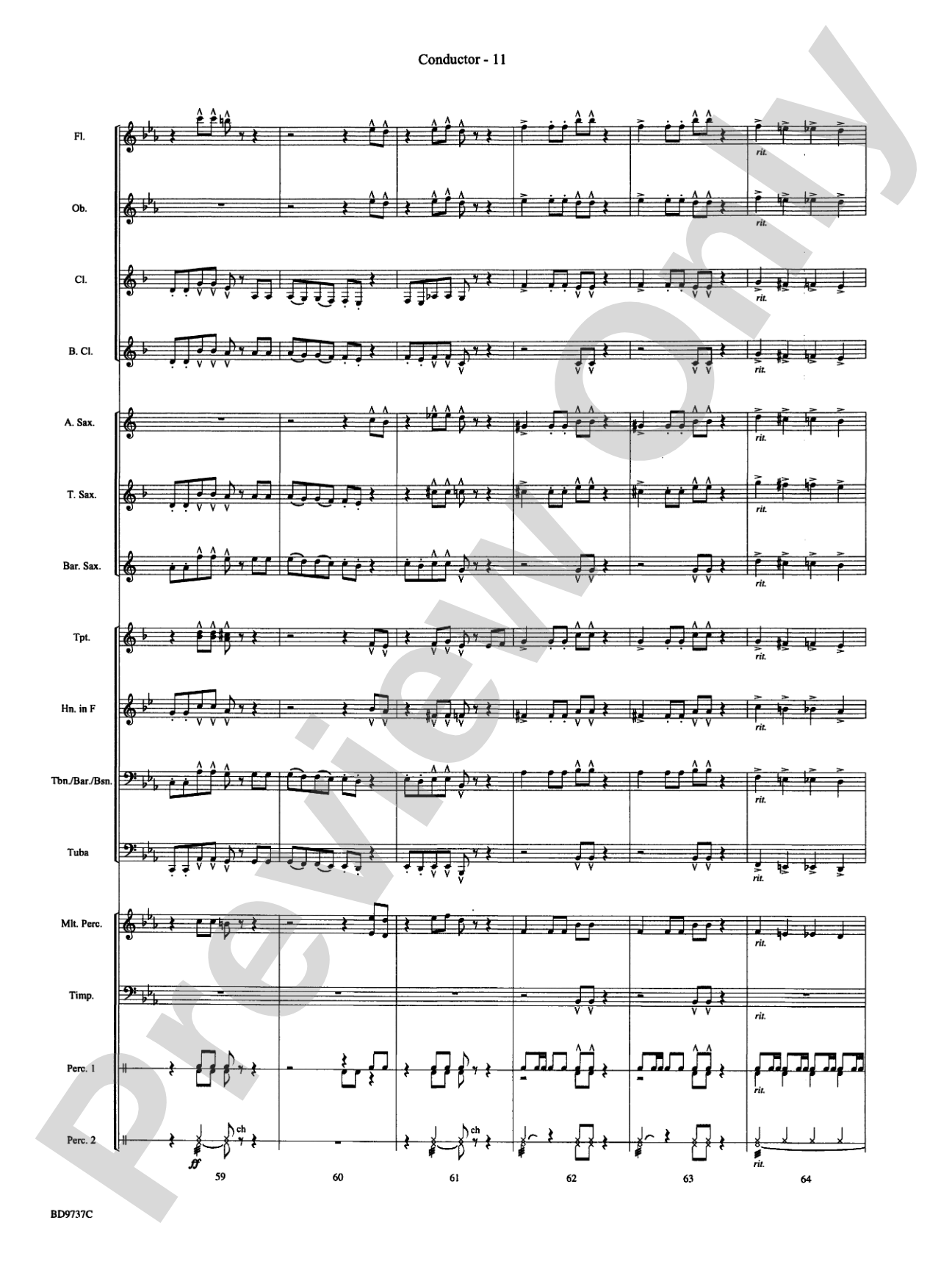 Sousa - The March King: Concert Band Conductor Score & Parts