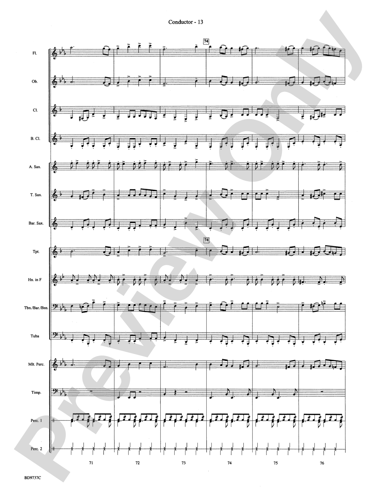 Sousa - The March King: Concert Band Conductor Score & Parts