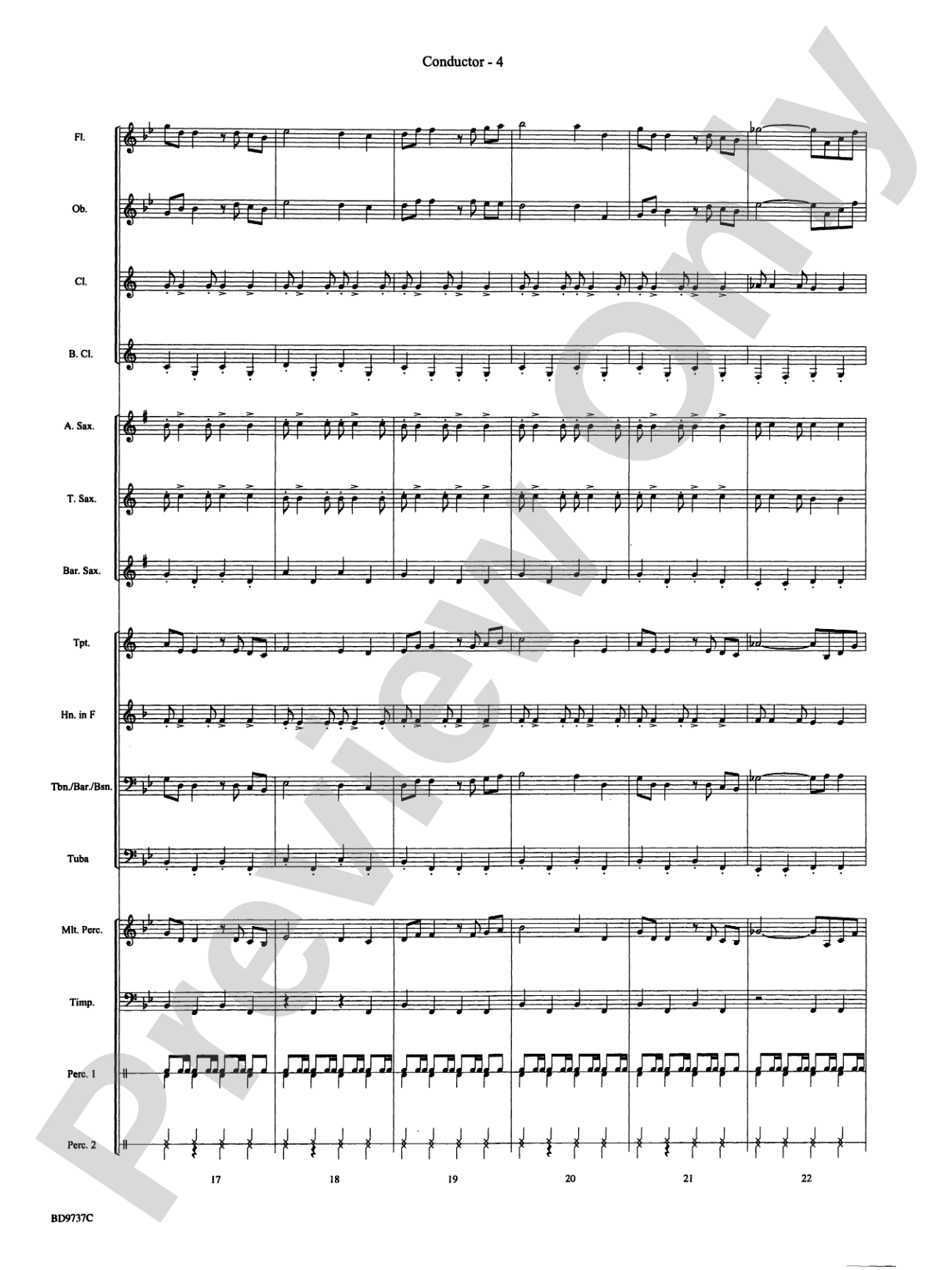 Sousa - The March King: Concert Band Conductor Score & Parts