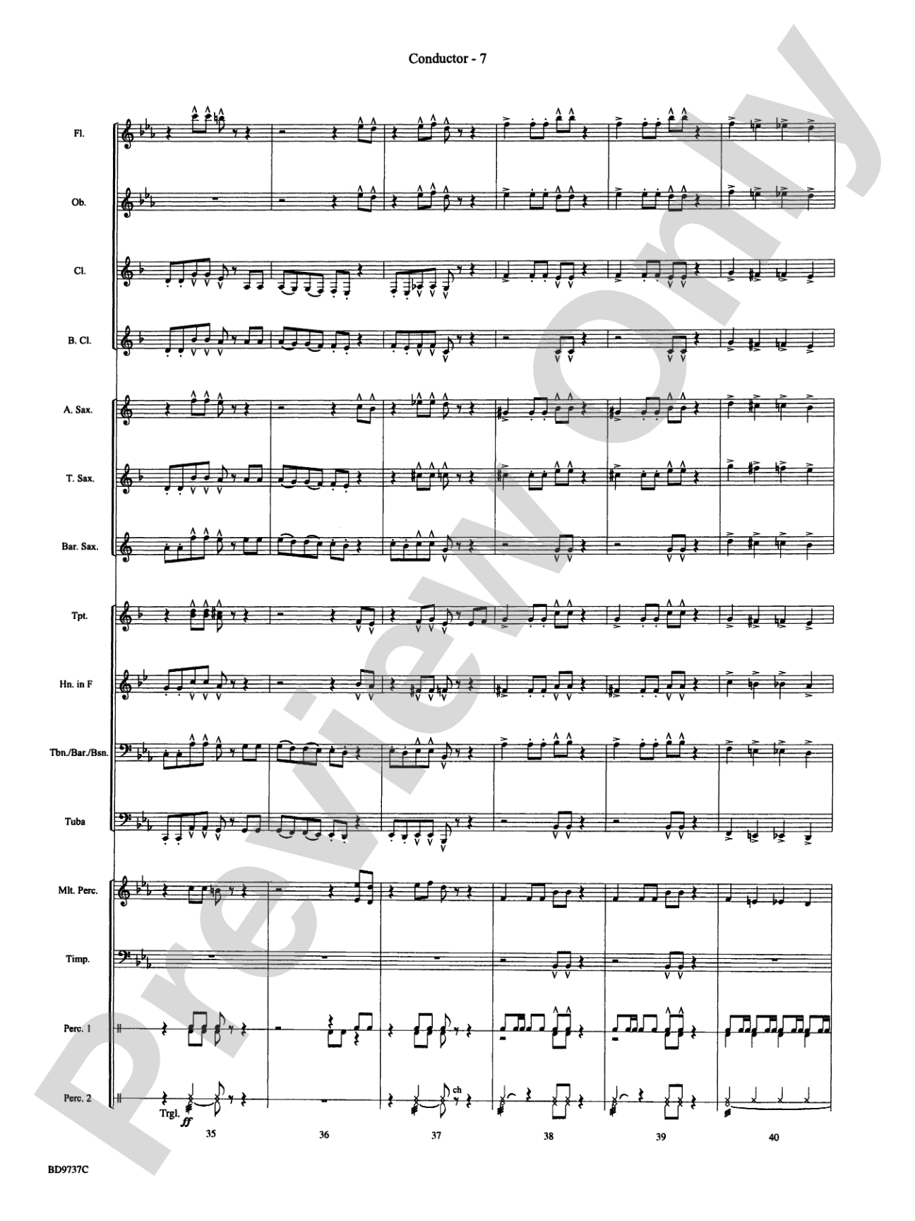 Sousa - The March King: Concert Band Conductor Score & Parts