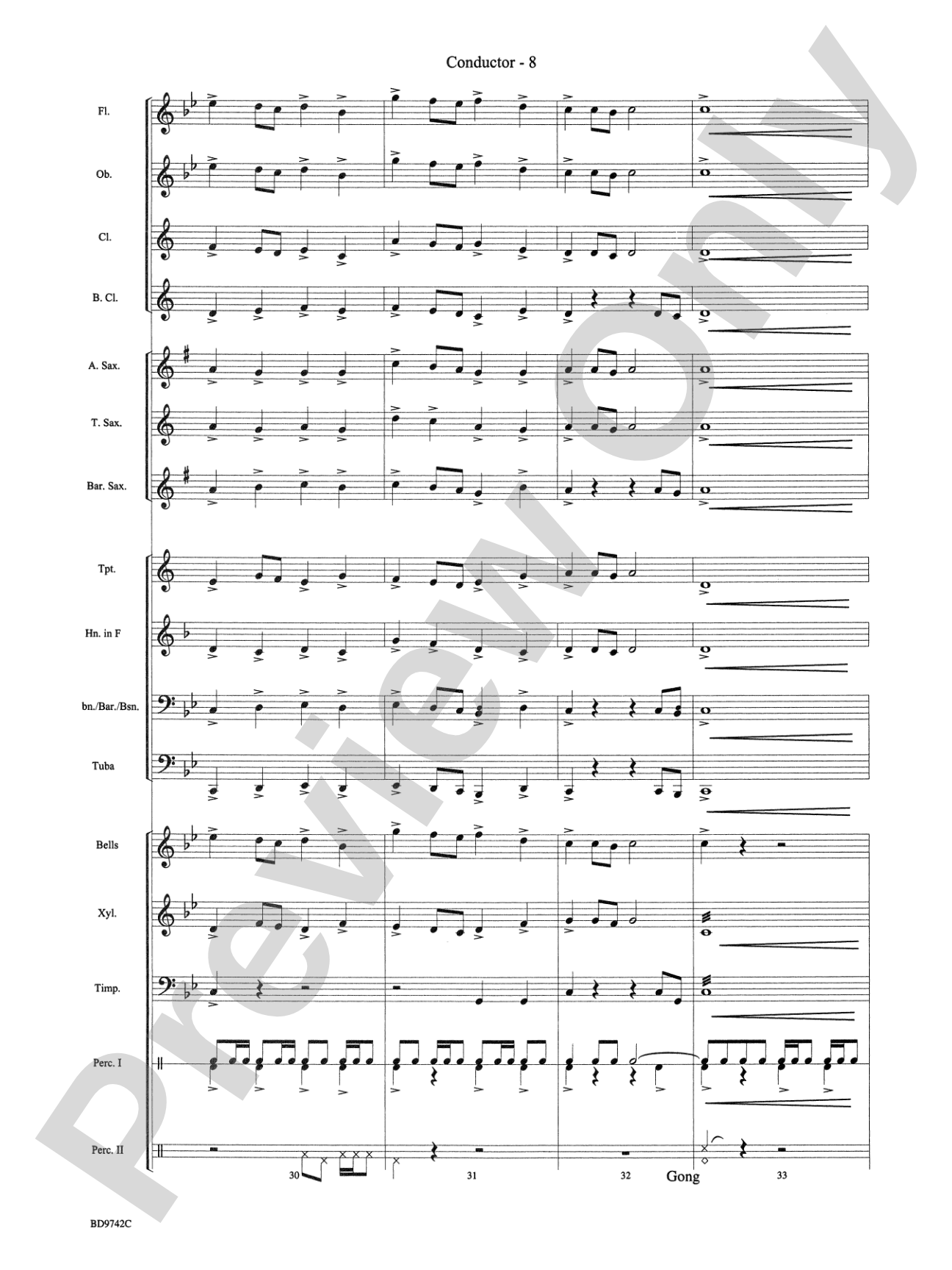 Mystic Legacy: Concert Band Conductor Score & Parts