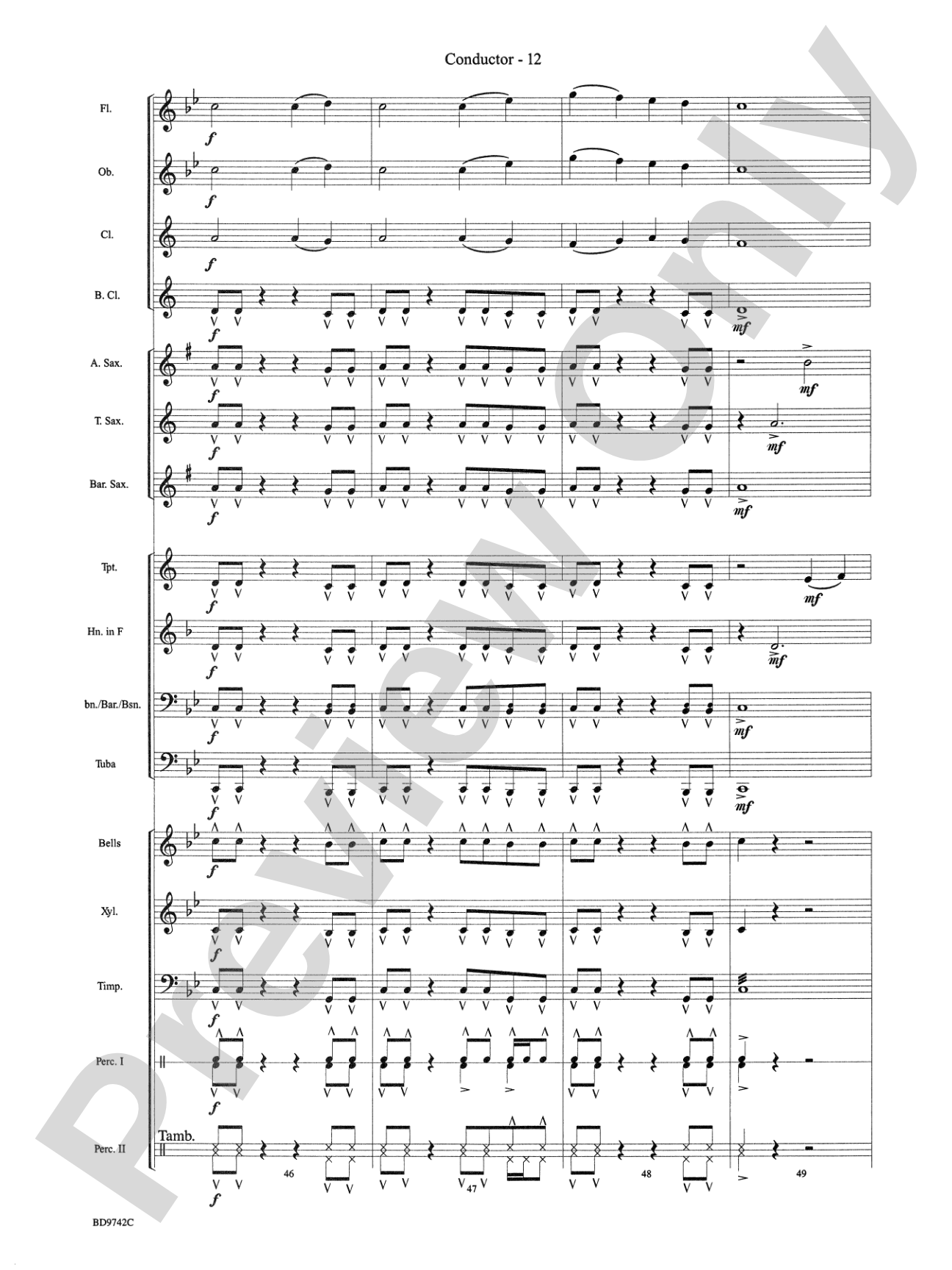 Mystic Legacy: Concert Band Conductor Score & Parts