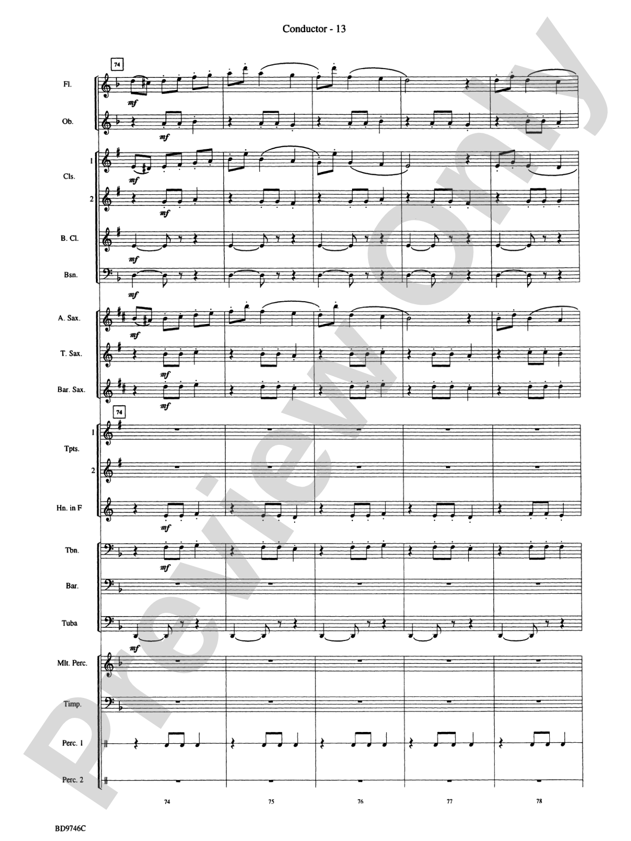 Peer Gynt Suite: Concert Band Conductor Score & Parts