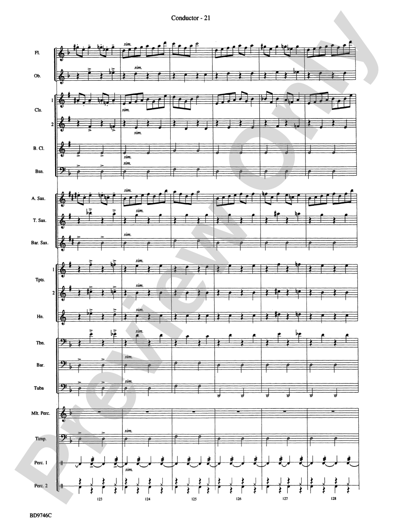 Peer Gynt Suite: Concert Band Conductor Score & Parts