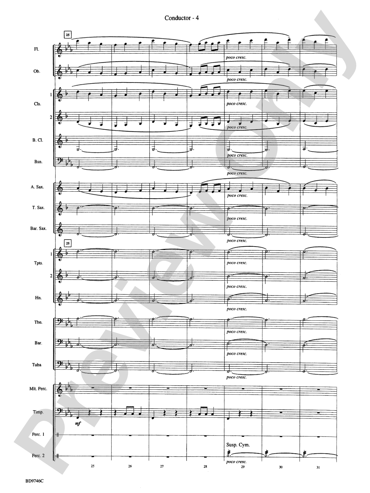 Peer Gynt Suite: Concert Band Conductor Score & Parts