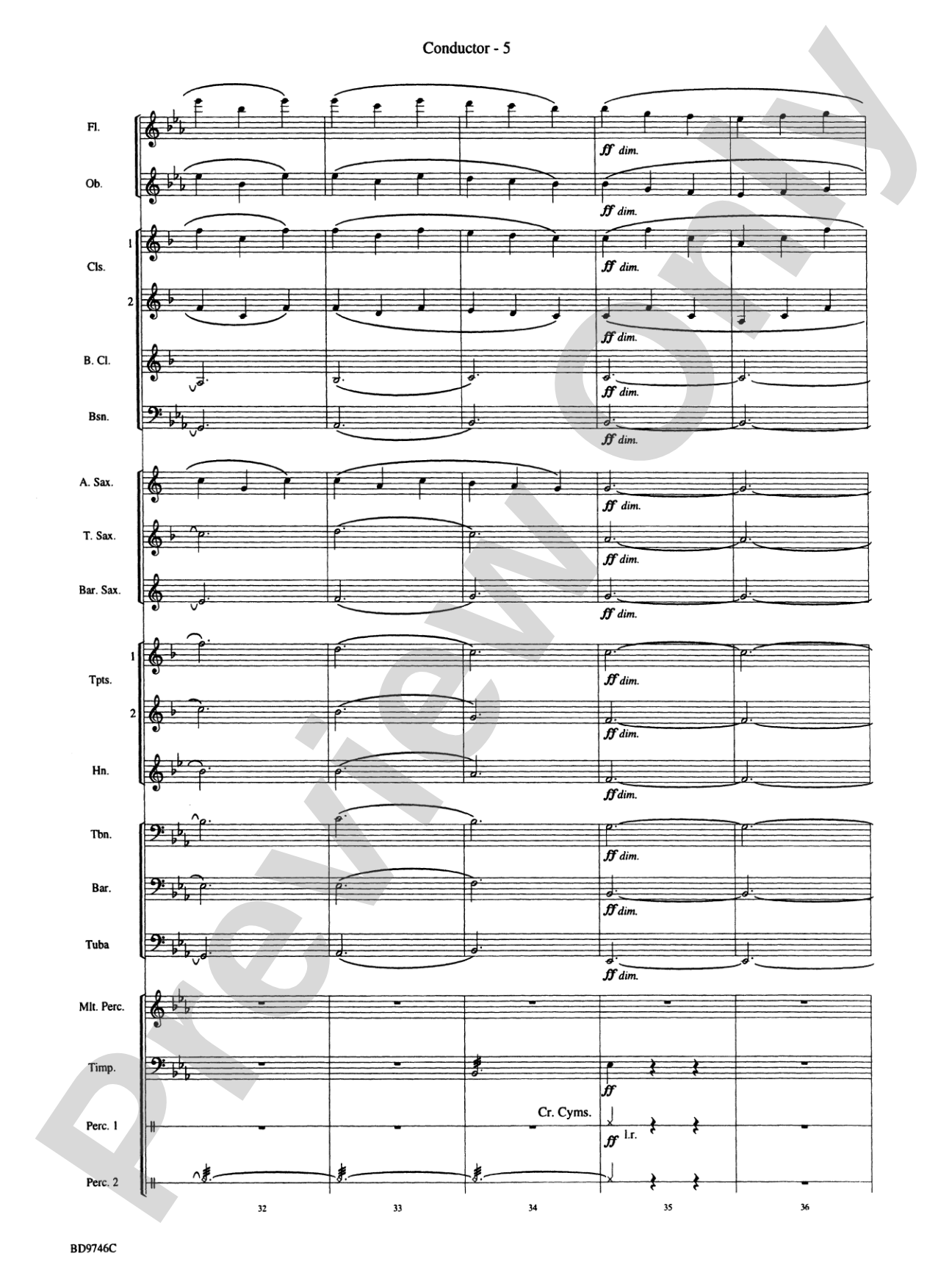 Peer Gynt Suite: Concert Band Conductor Score & Parts