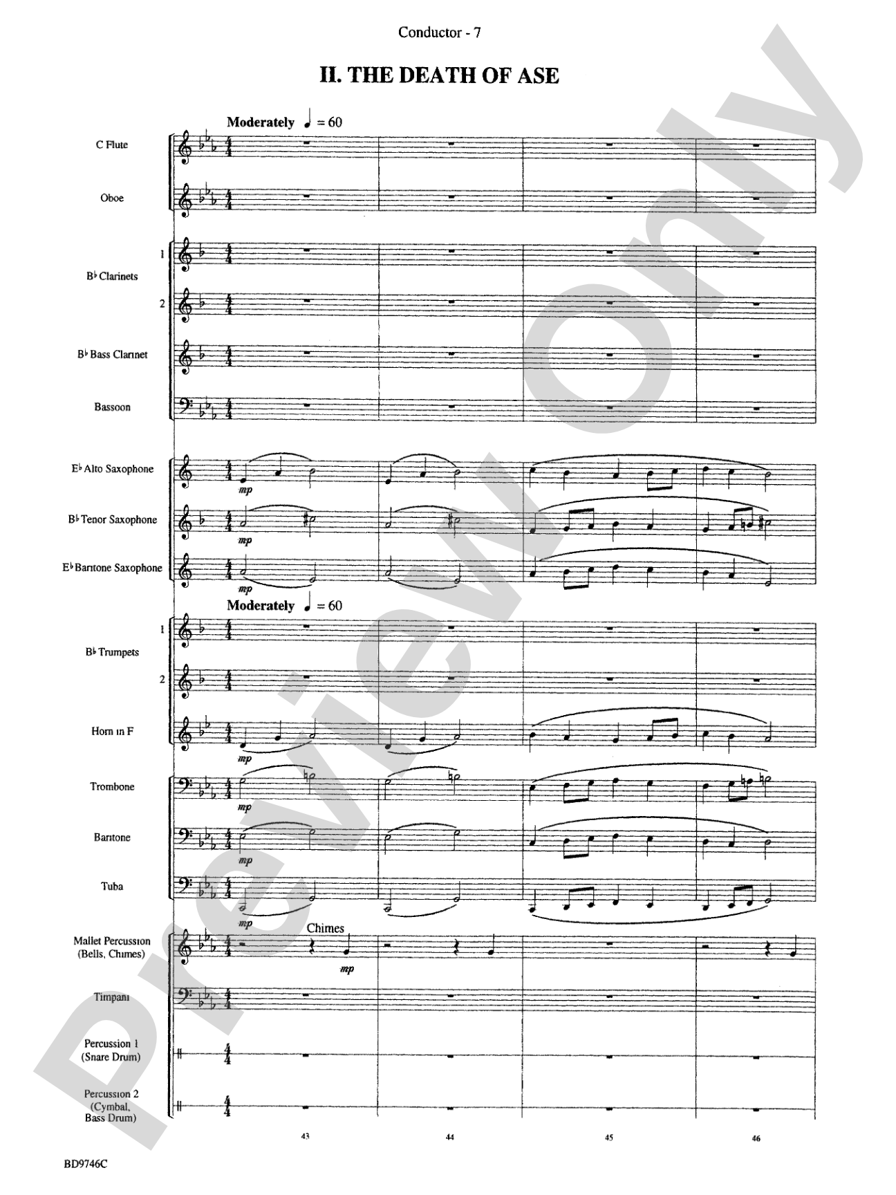 Peer Gynt Suite: Concert Band Conductor Score & Parts