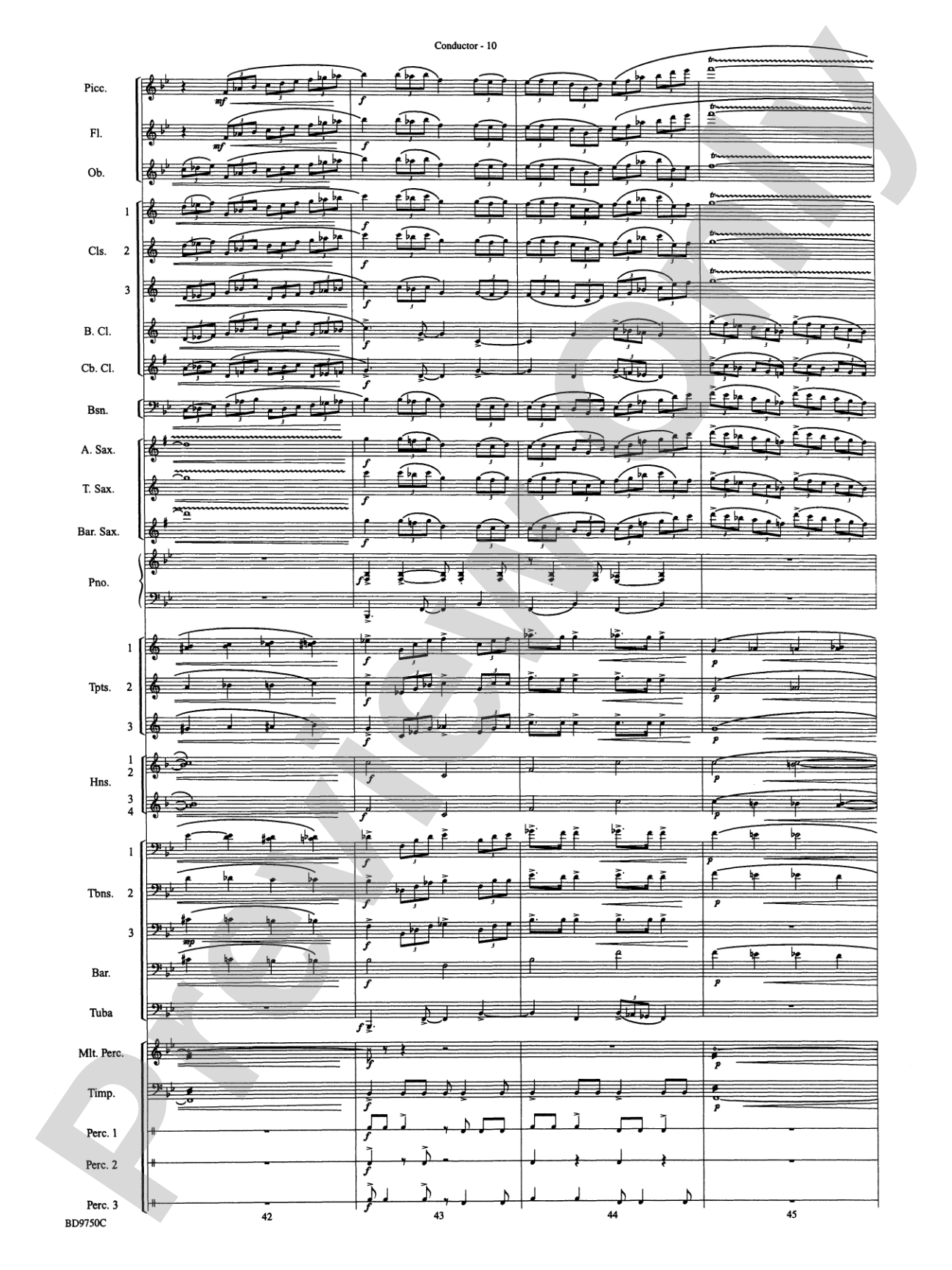 Songs of Sailor and Sea: Concert Band Conductor Score & Parts