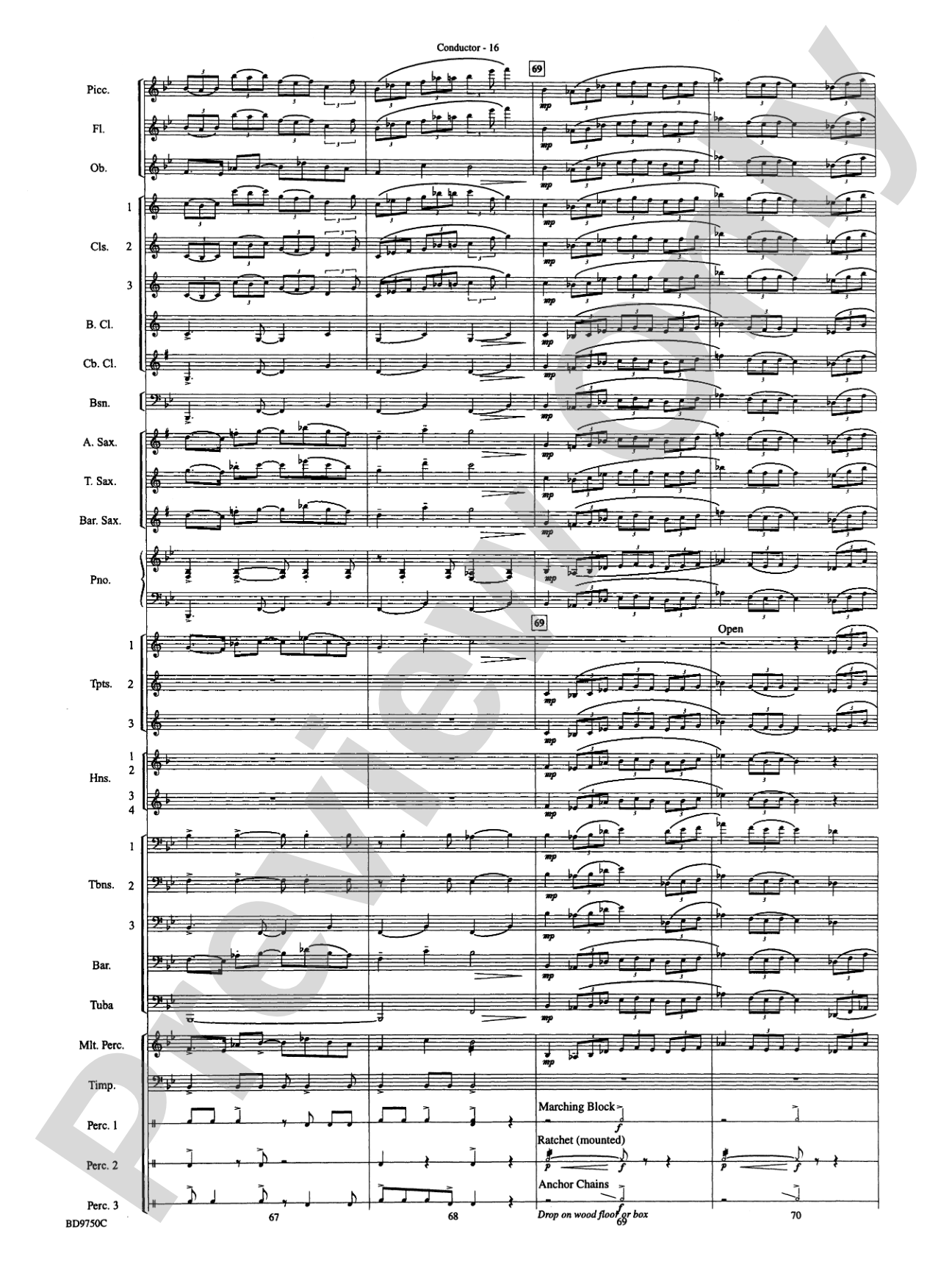 Songs of Sailor and Sea: Concert Band Conductor Score & Parts