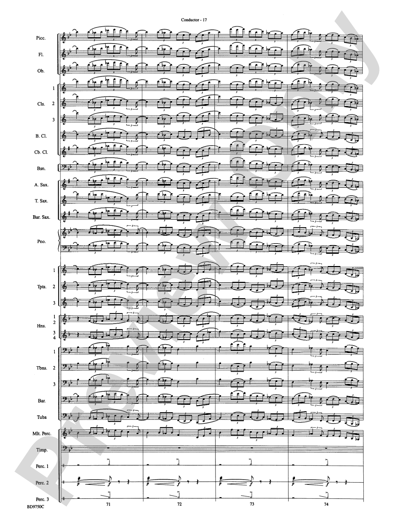 Songs of Sailor and Sea: Concert Band Conductor Score & Parts