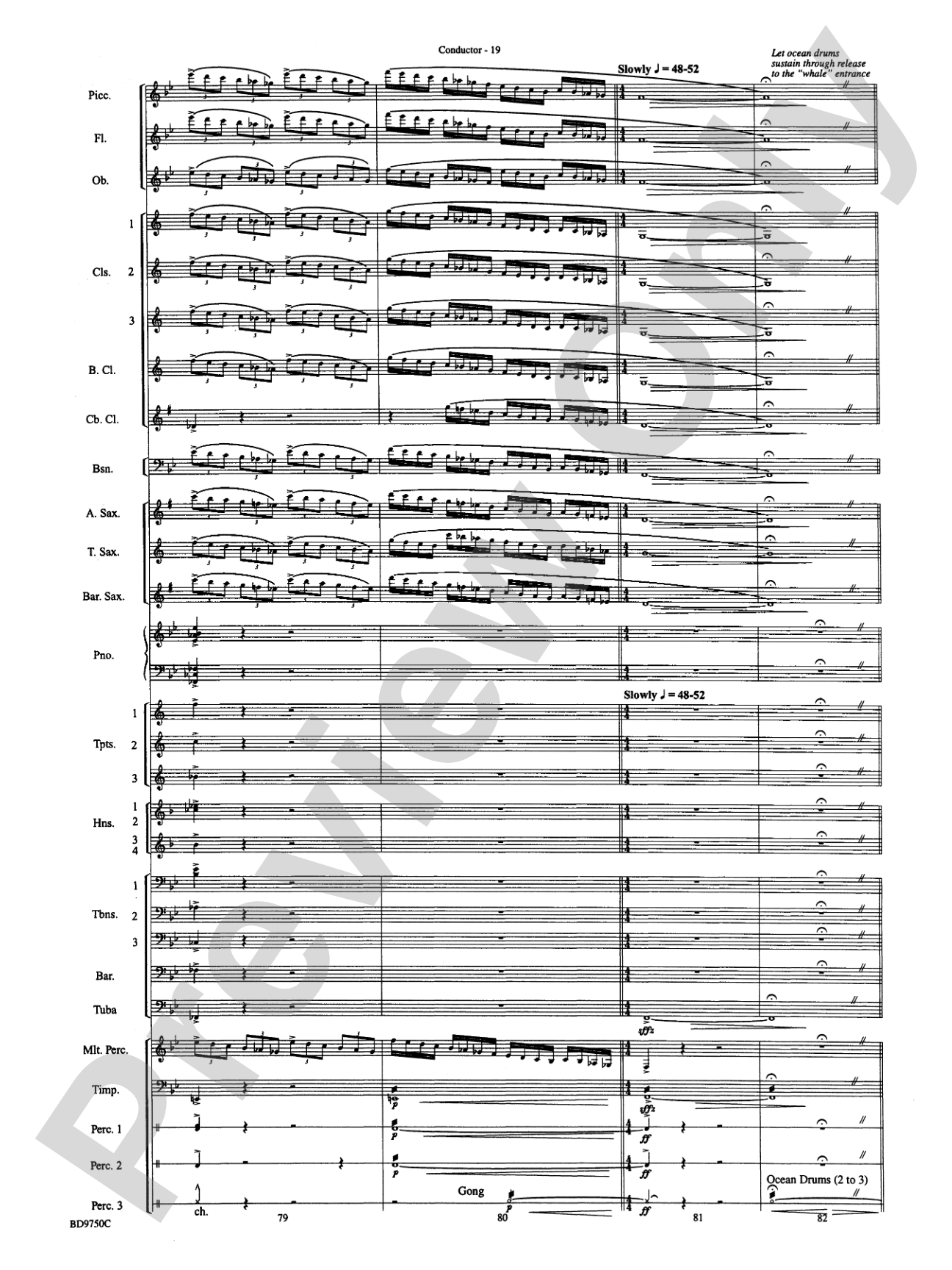 Songs of Sailor and Sea: Concert Band Conductor Score & Parts