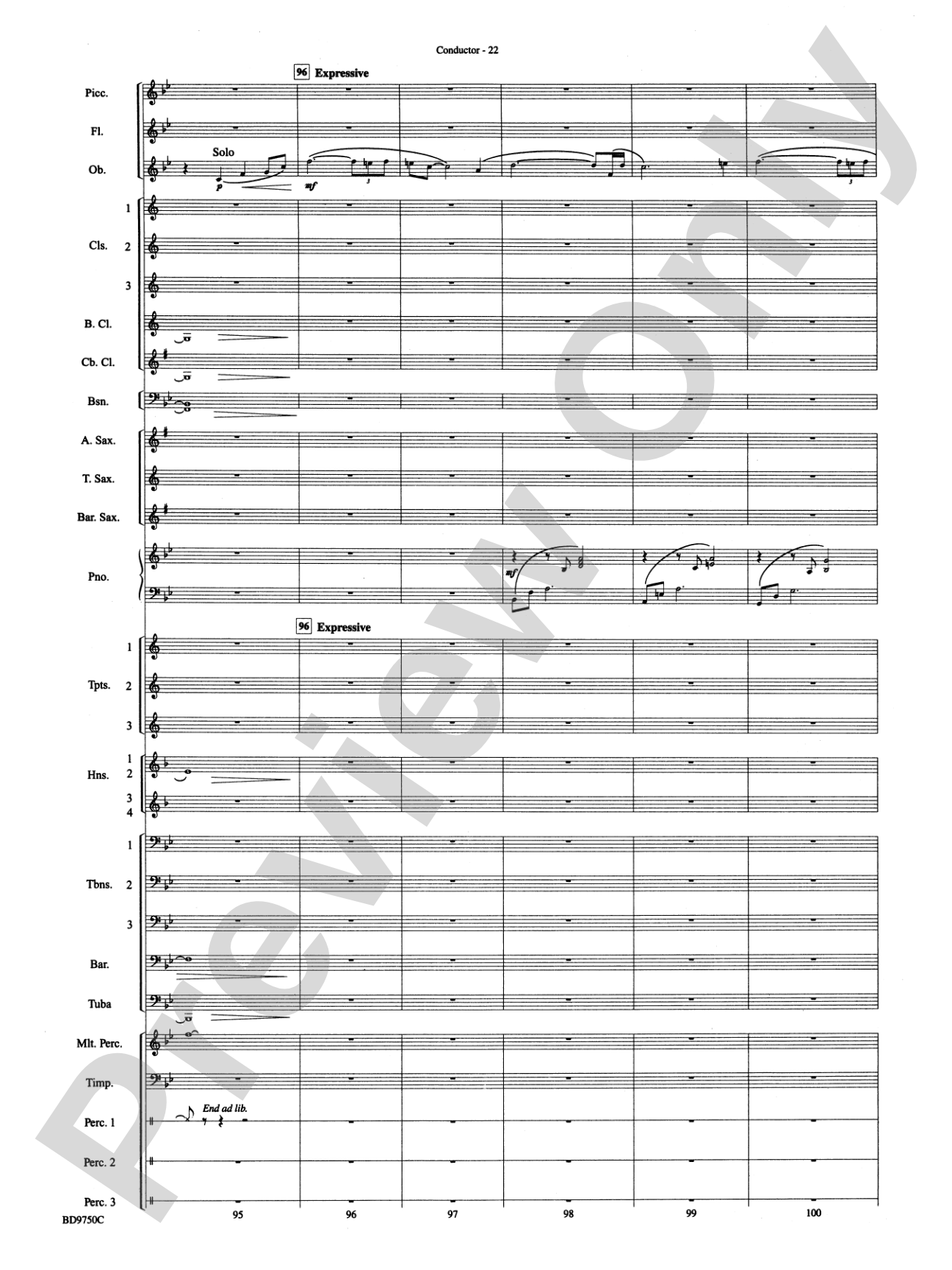 Songs of Sailor and Sea: Concert Band Conductor Score & Parts