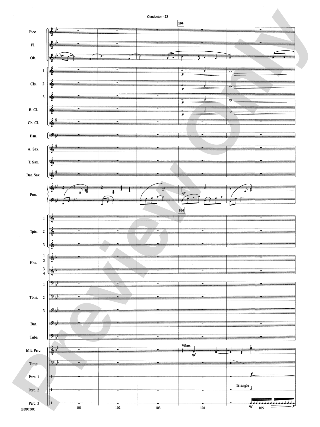 Songs of Sailor and Sea: Concert Band Conductor Score & Parts