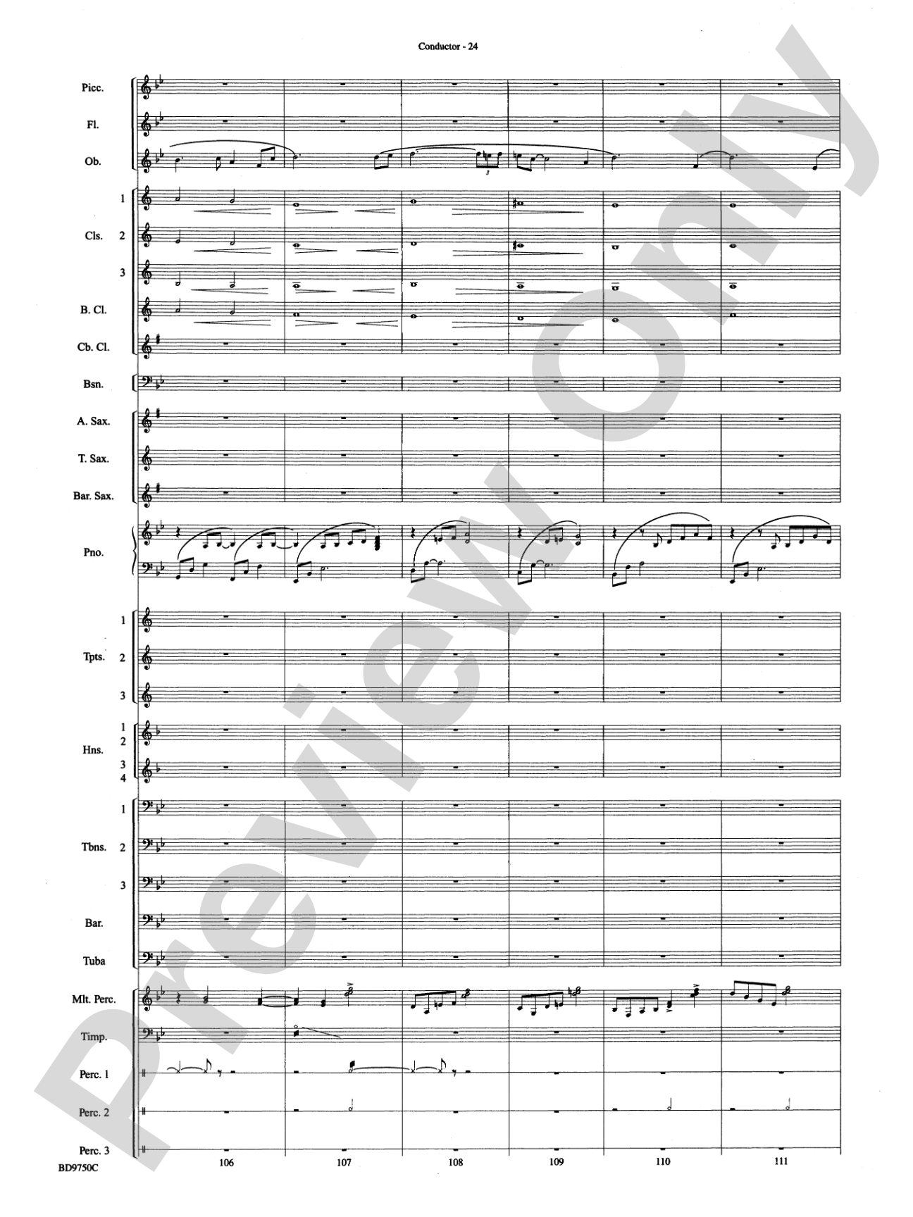 Songs of Sailor and Sea: Concert Band Conductor Score & Parts