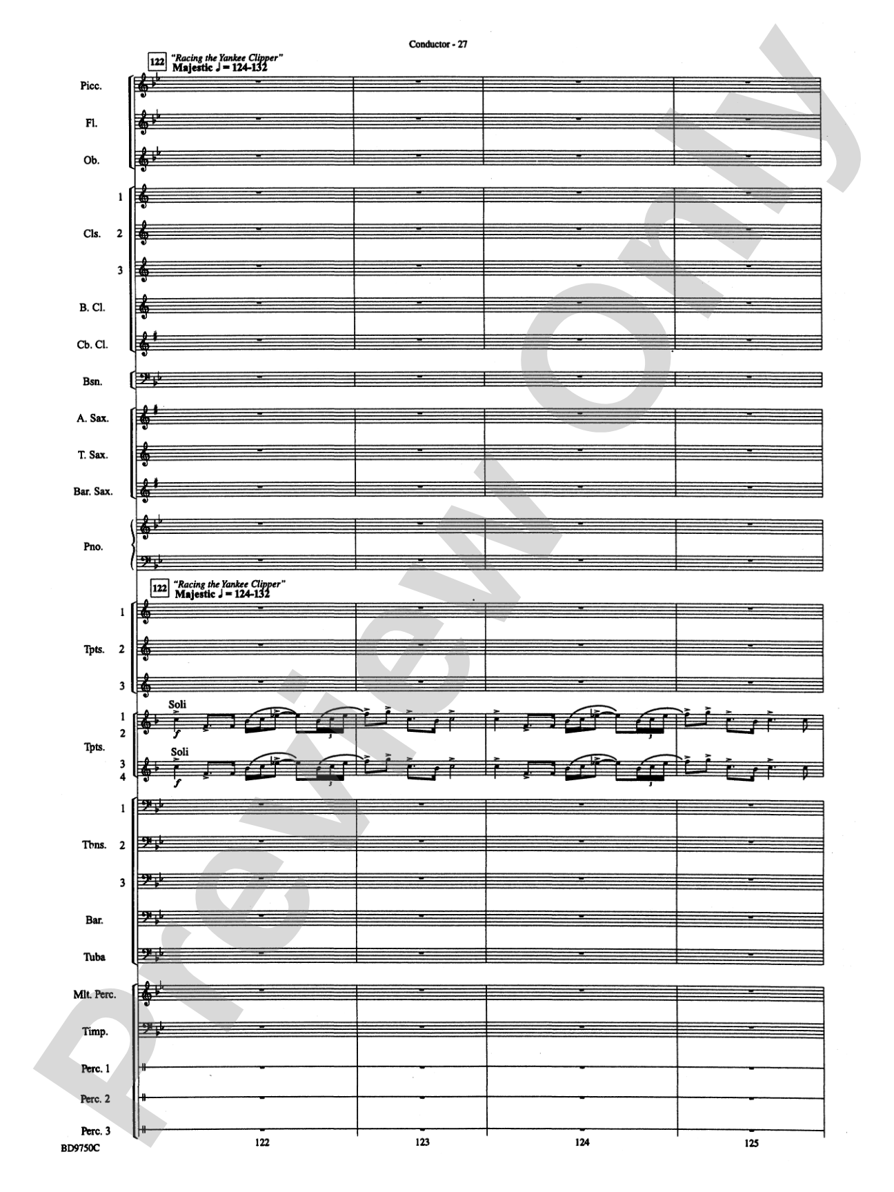 Songs of Sailor and Sea: Concert Band Conductor Score & Parts