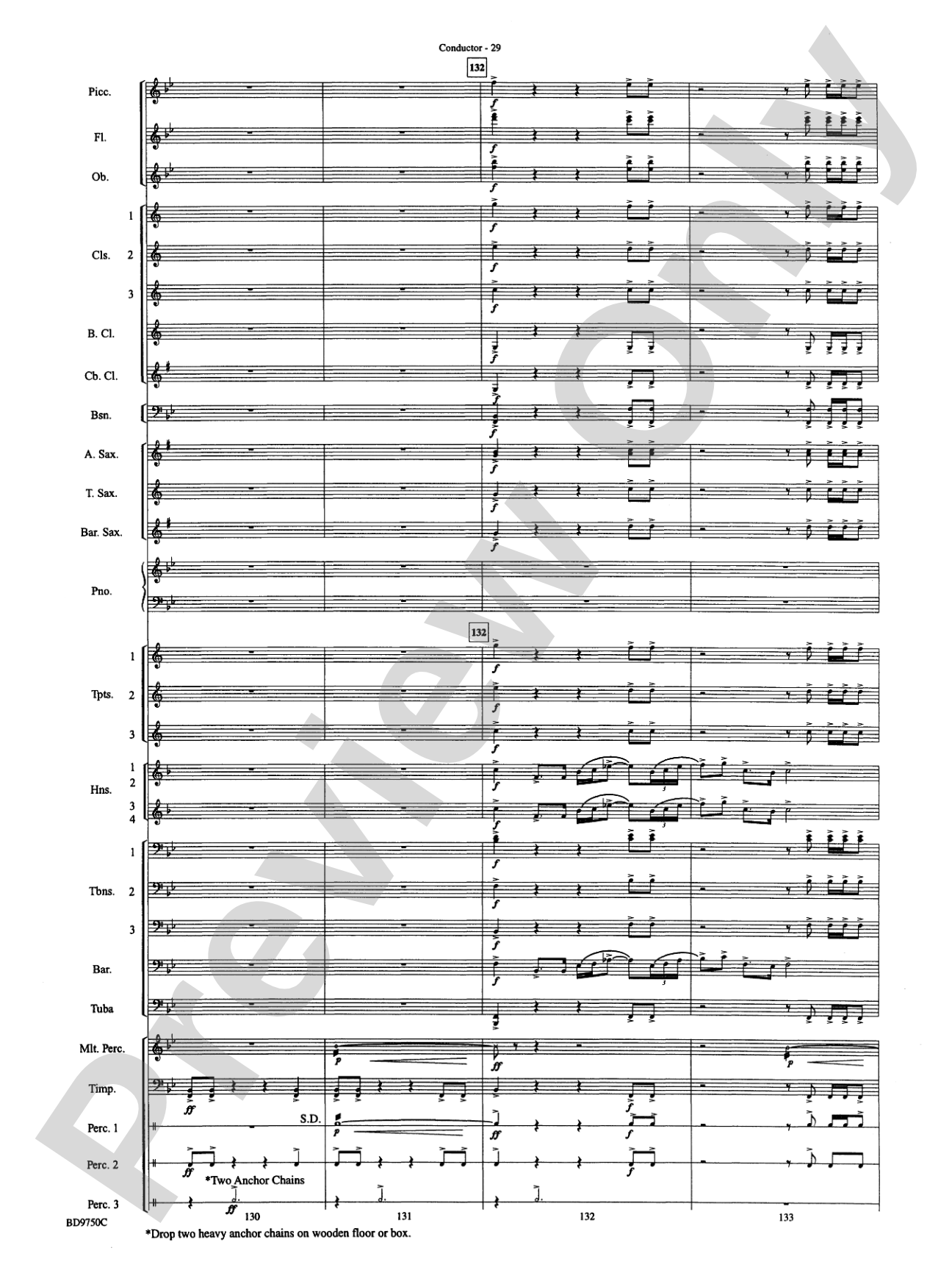 Songs of Sailor and Sea: Concert Band Conductor Score & Parts