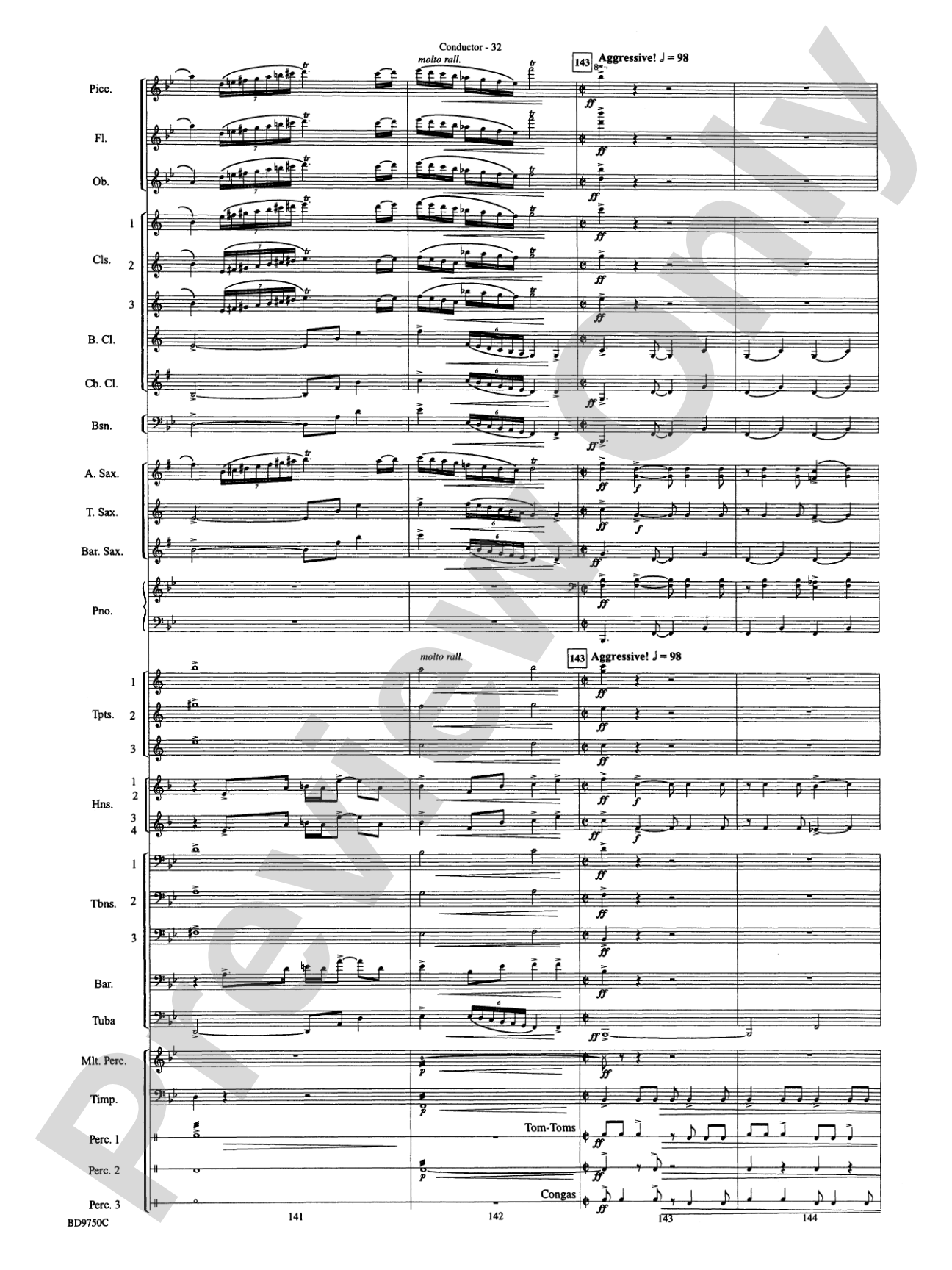 Songs of Sailor and Sea: Concert Band Conductor Score & Parts