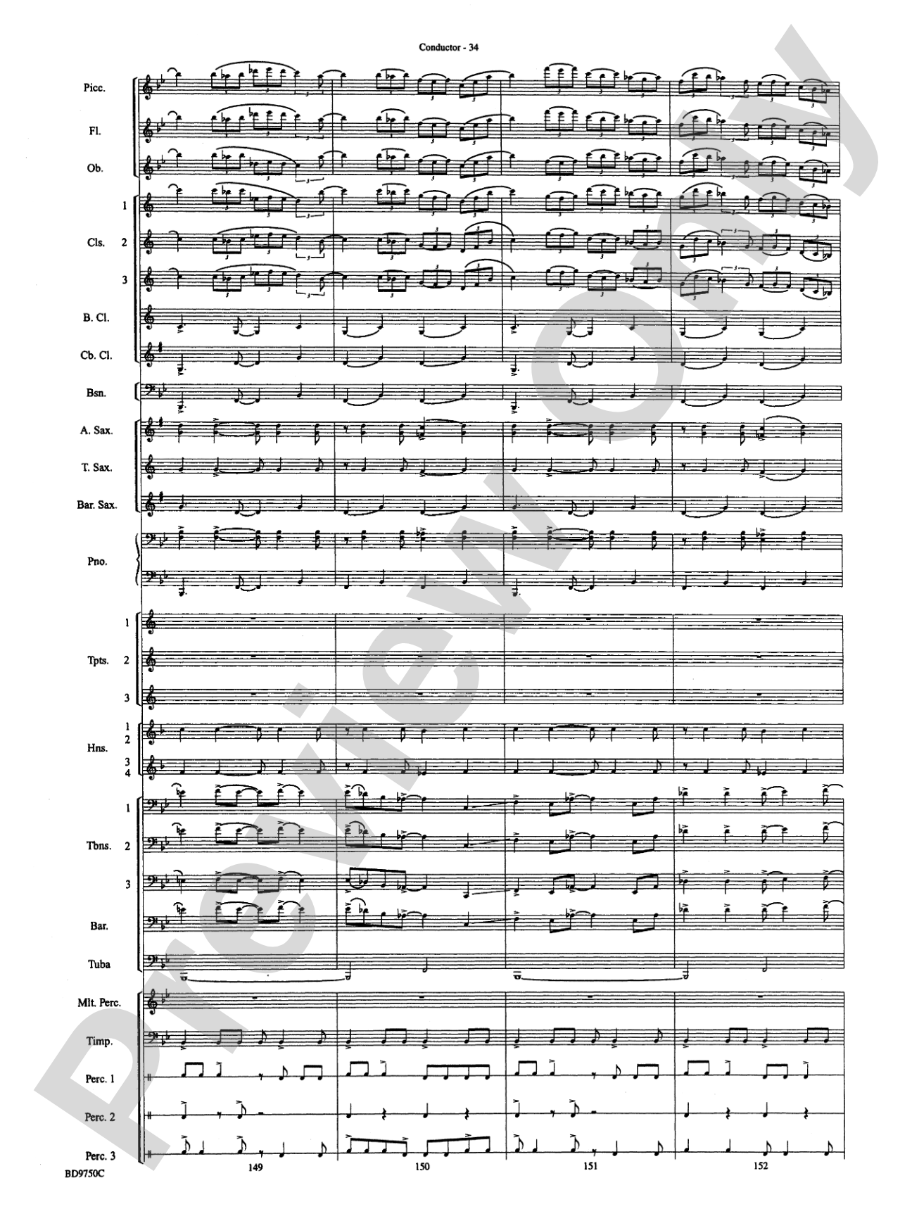 Songs of Sailor and Sea: Concert Band Conductor Score & Parts