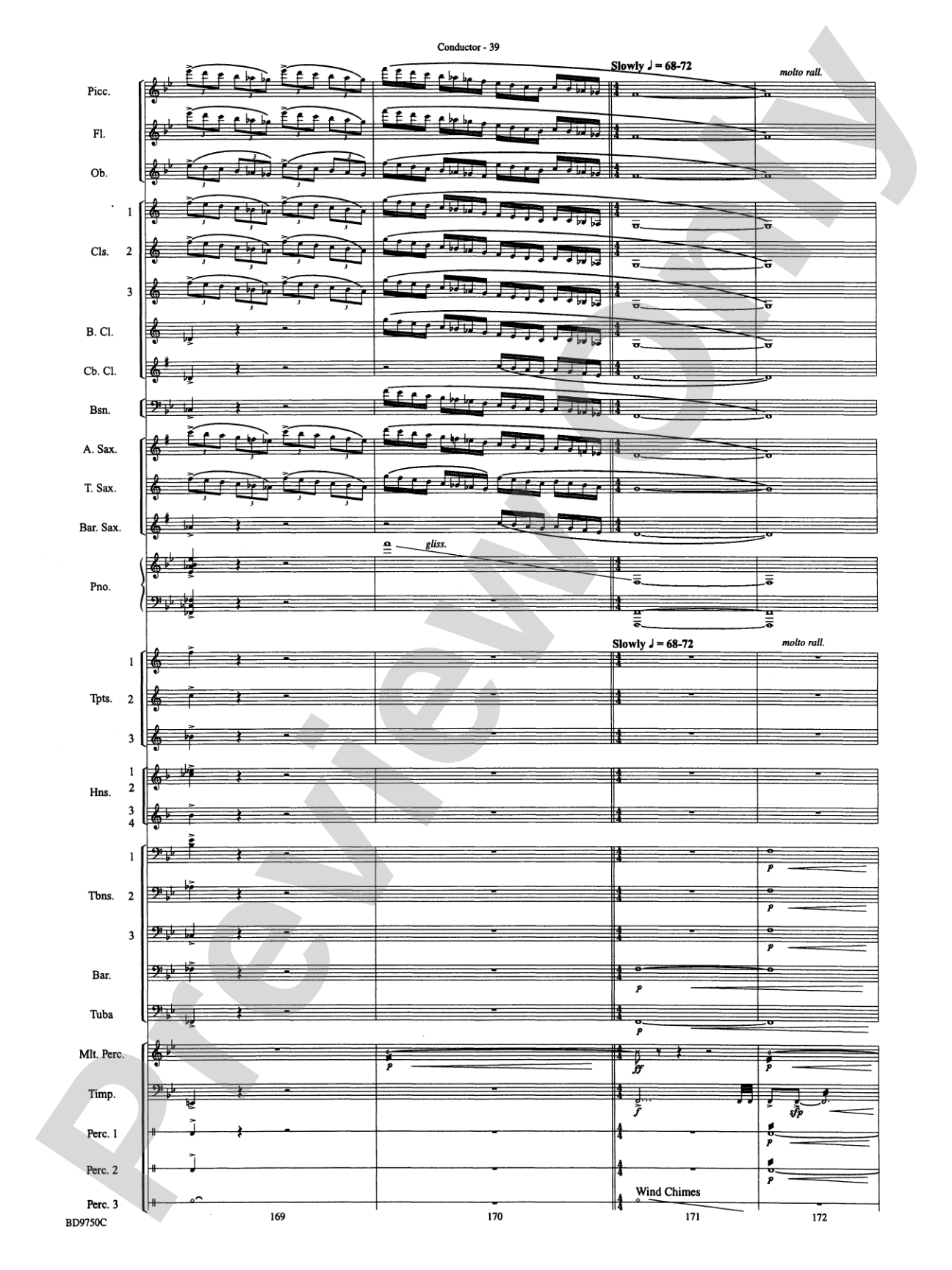 Songs of Sailor and Sea: Concert Band Conductor Score & Parts