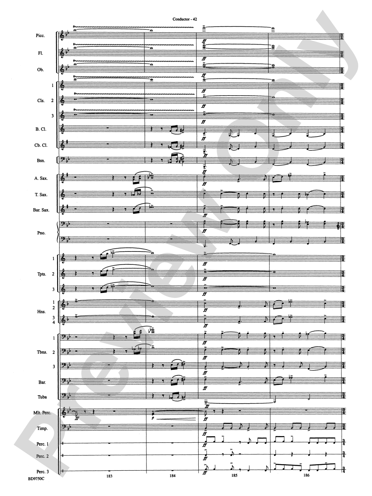 Songs of Sailor and Sea: Concert Band Conductor Score & Parts