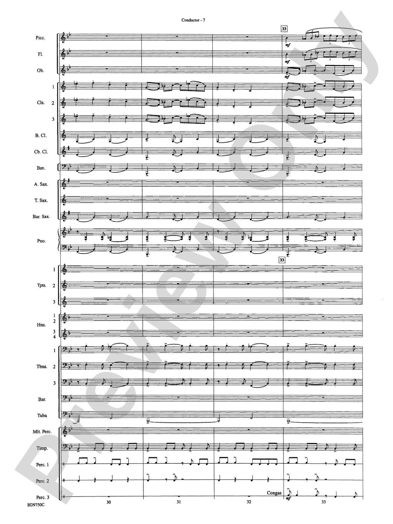 Songs of Sailor and Sea: Concert Band Conductor Score & Parts