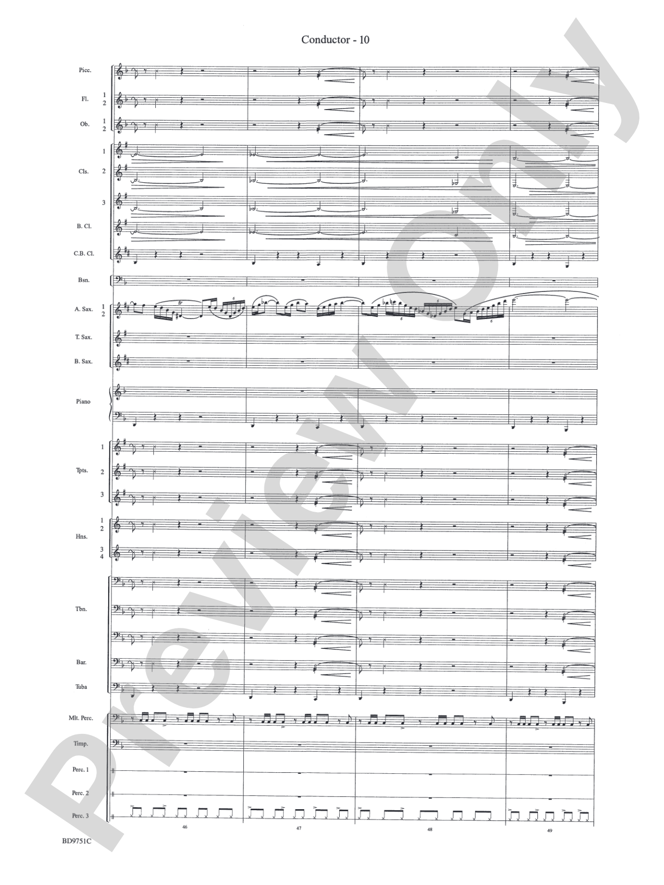 Purgatorio (from The Divine Comedy): Concert Band Conductor Score & Parts