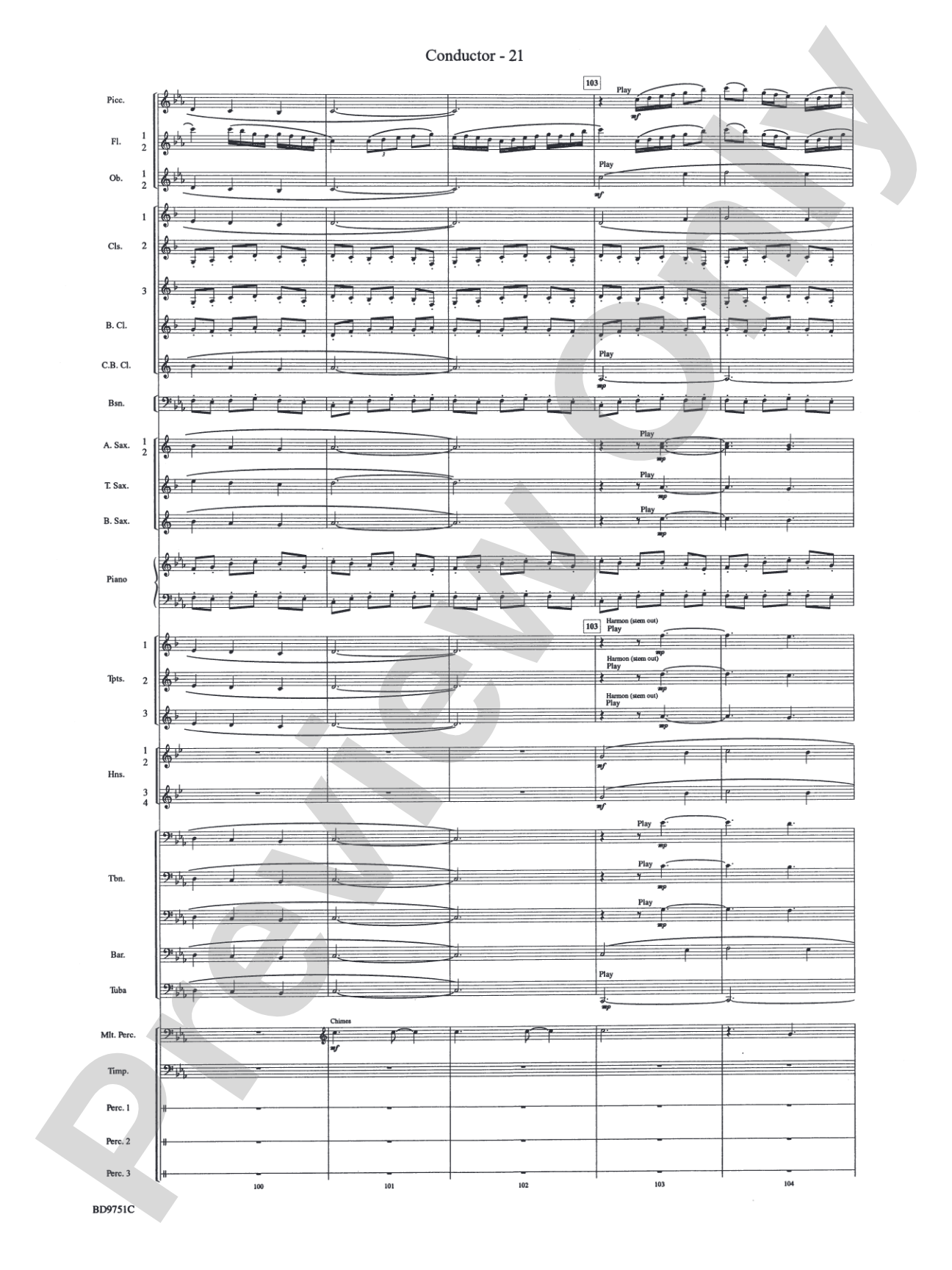 Purgatorio (from The Divine Comedy): Concert Band Conductor Score & Parts