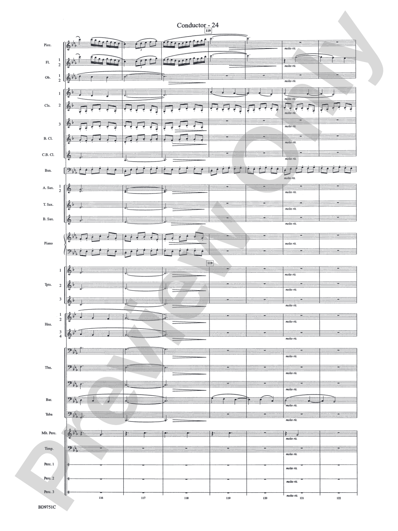 Purgatorio (from The Divine Comedy): Concert Band Conductor Score & Parts