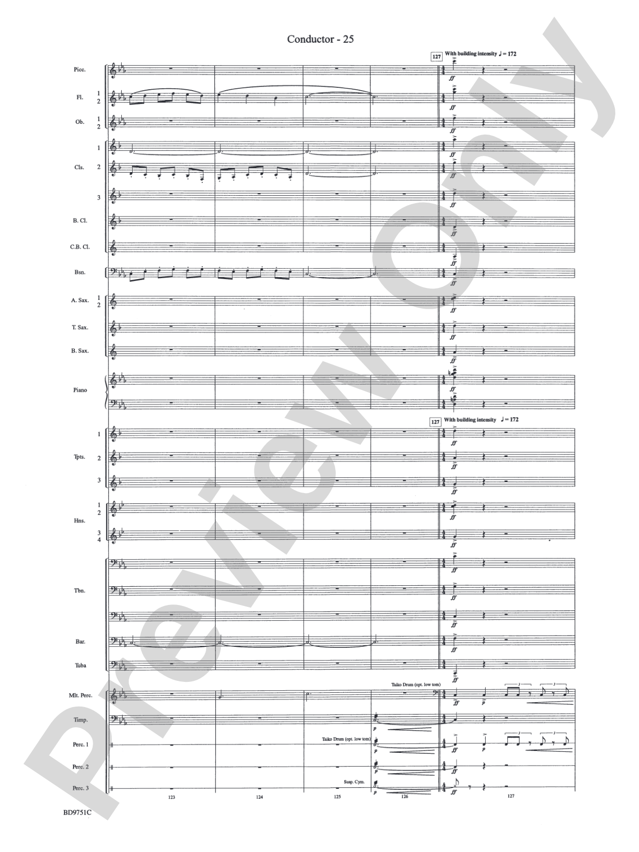 Purgatorio (from The Divine Comedy): Concert Band Conductor Score & Parts