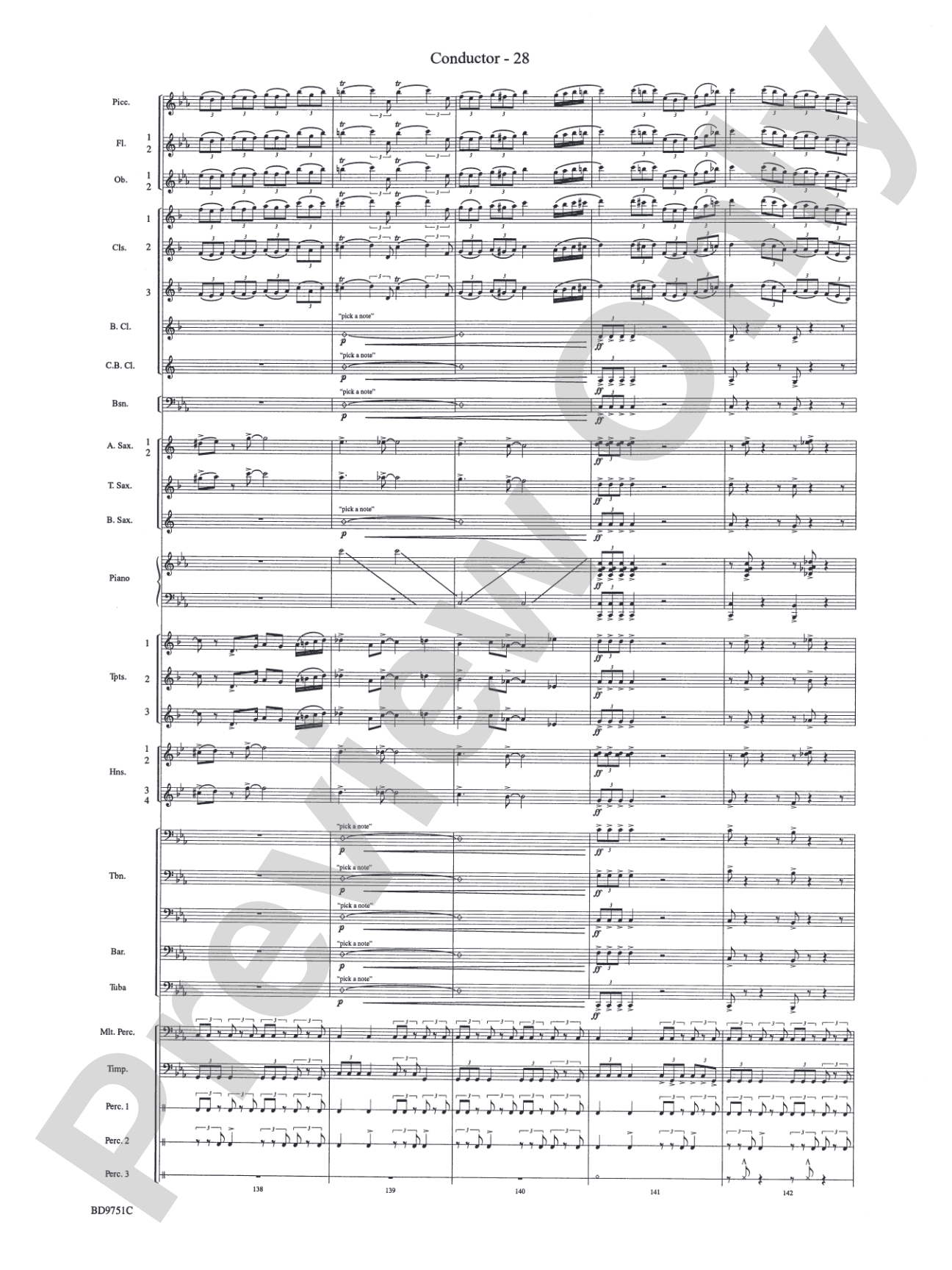 Purgatorio (from The Divine Comedy): Concert Band Conductor Score & Parts